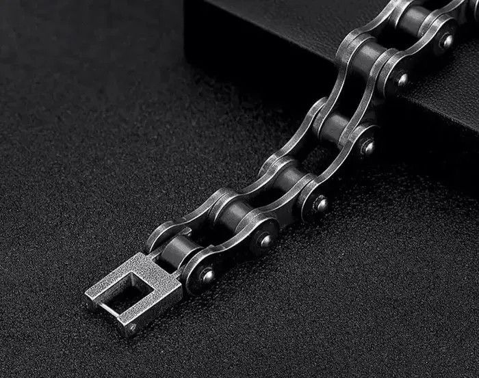 Jewelry Bike Chain Bangle Bracelet Size ONE SIZE - 3 Thumbnail