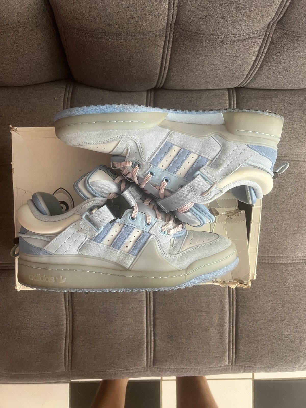Adidas Bad bunny adidas forum buckle low ‘blue tint’ Size US 11 / EU 44 - 1 Thumbnail