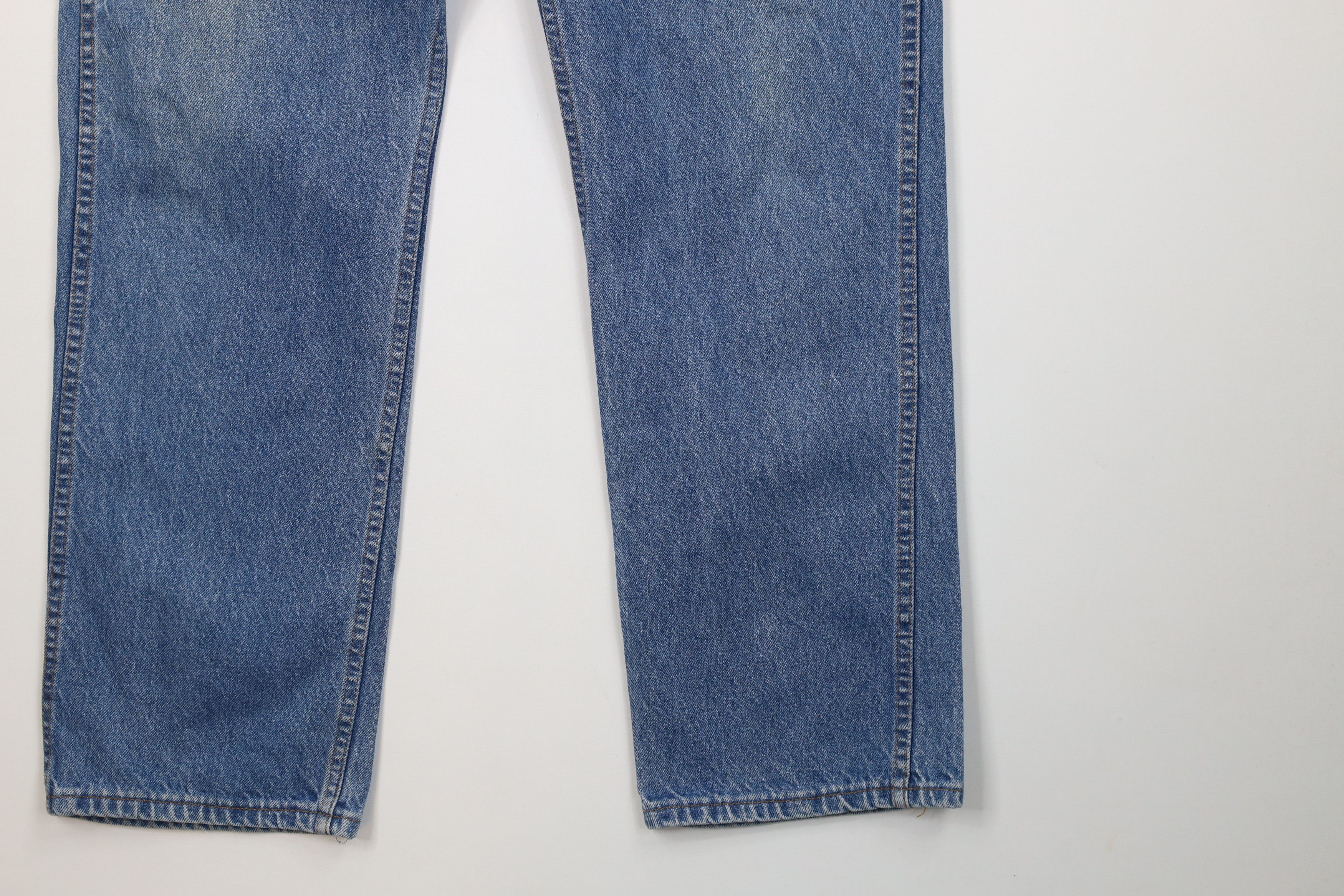Vintage Vintage 70s 80s Streetwear Wide Leg Denim Jeans Blue Cotton Size US 38 / EU 54 - 4 Thumbnail