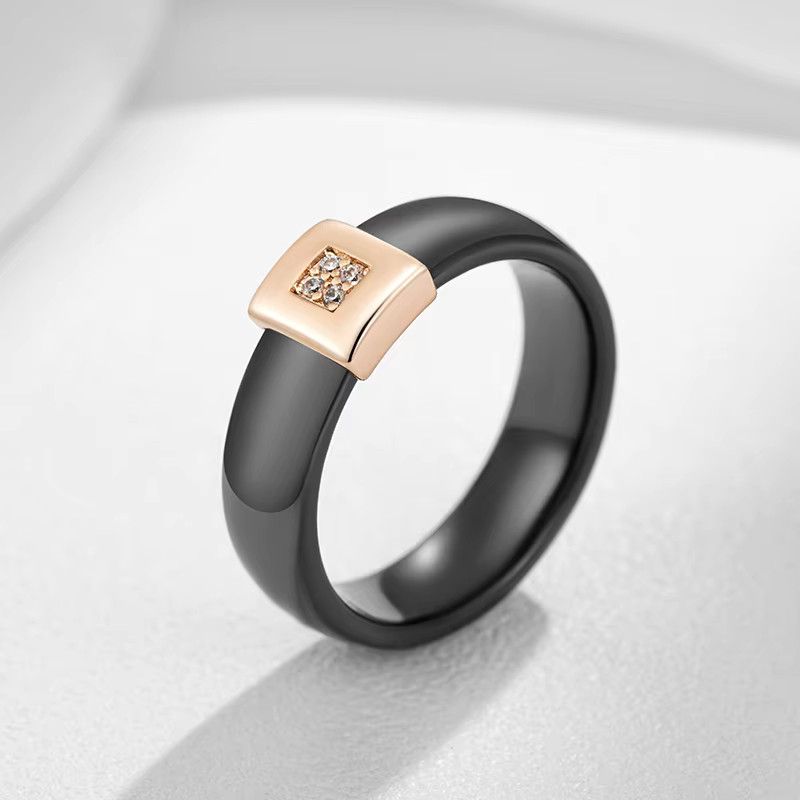 Jewelry Black Ceramics Ring Size ONE SIZE - 4 Thumbnail