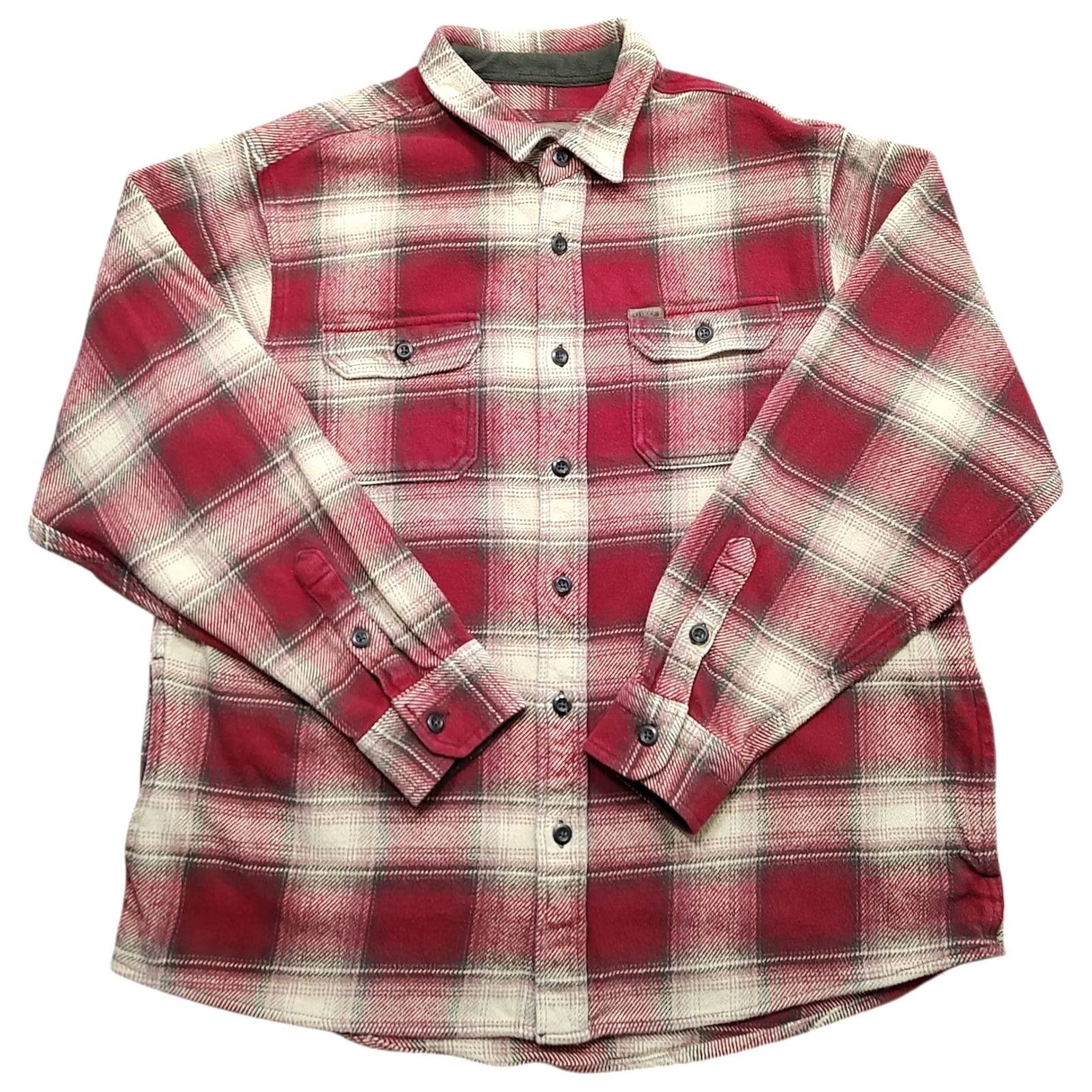 Orvis Orvis Shirt Mens XL Red Plaid Flannel Button-Up Pockets Outdoor Workwear Size US XL / EU 56 / 4 - 2 Thumbnail