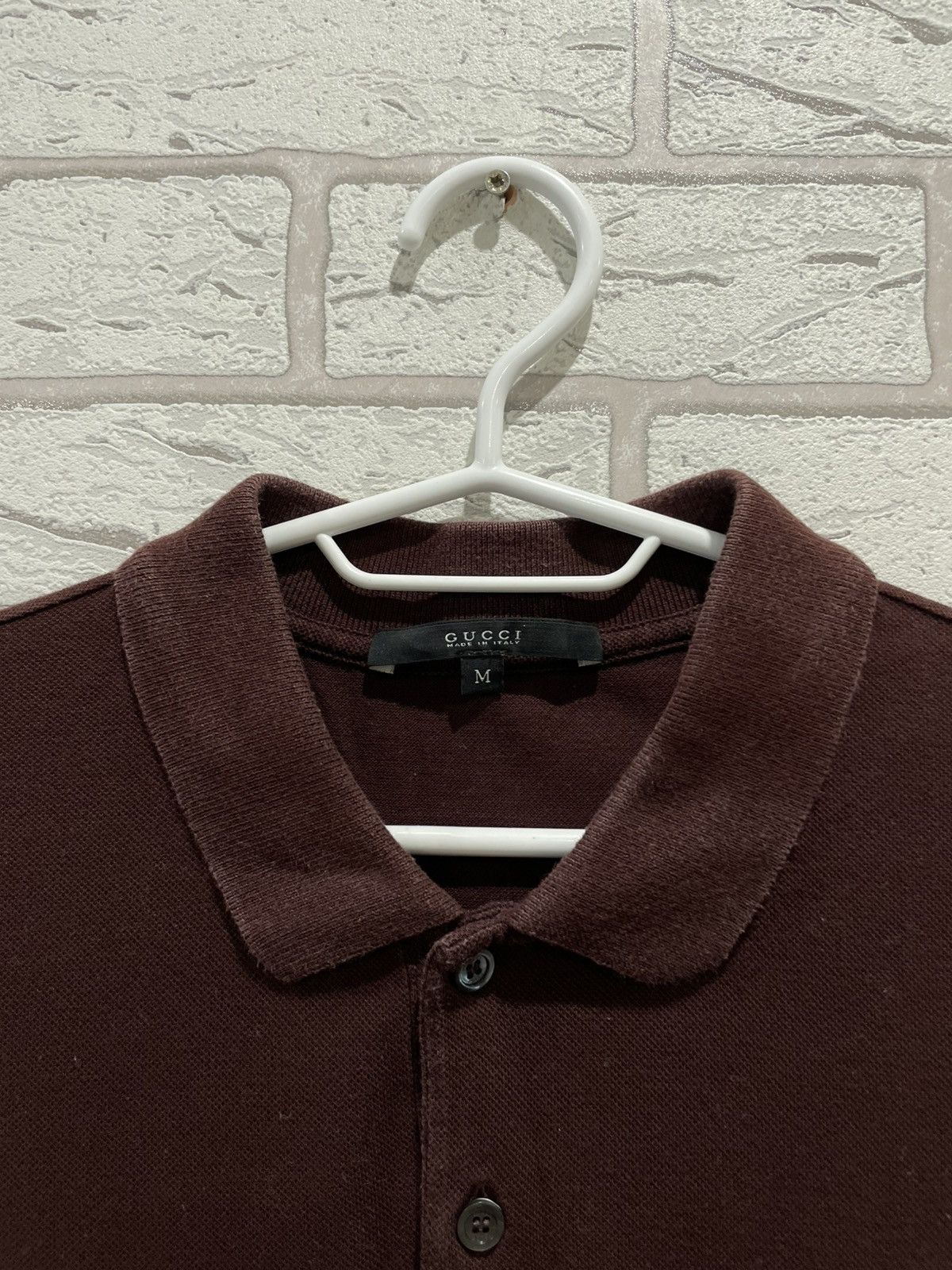Gucci Gucci Brown Polo Shirt T Shirt Tee Size US M / EU 48-50 / 2 - 5 Thumbnail