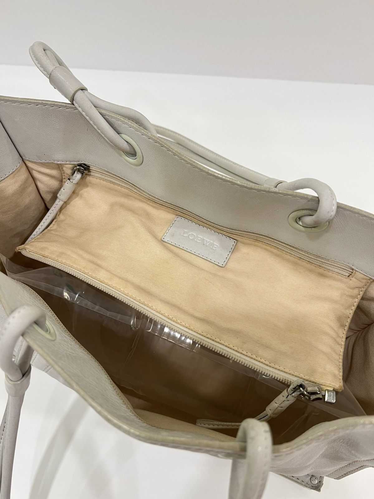 Loewe Loewe White Leather Crown totebag Size ONE SIZE - 13 Thumbnail
