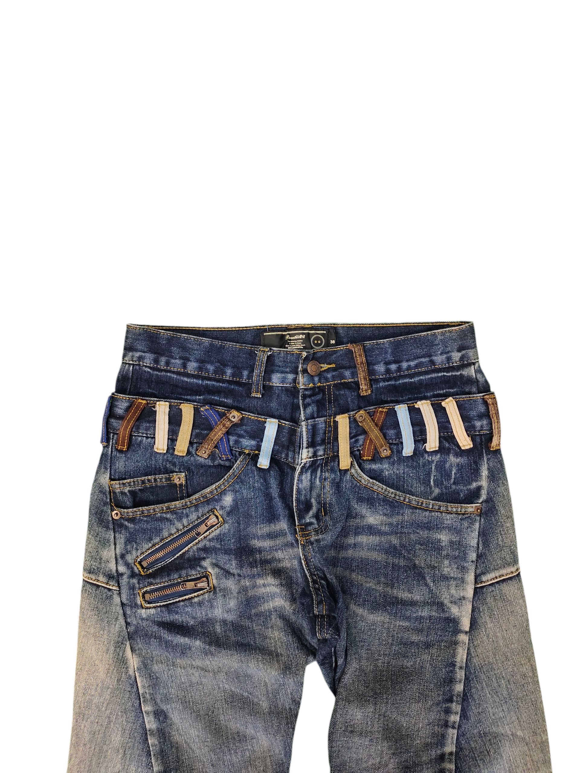Number (N)ine × Undercover Breathmint Number Nine Double Waist Clawmark Denim Jeans Size US 31 - 2 Thumbnail