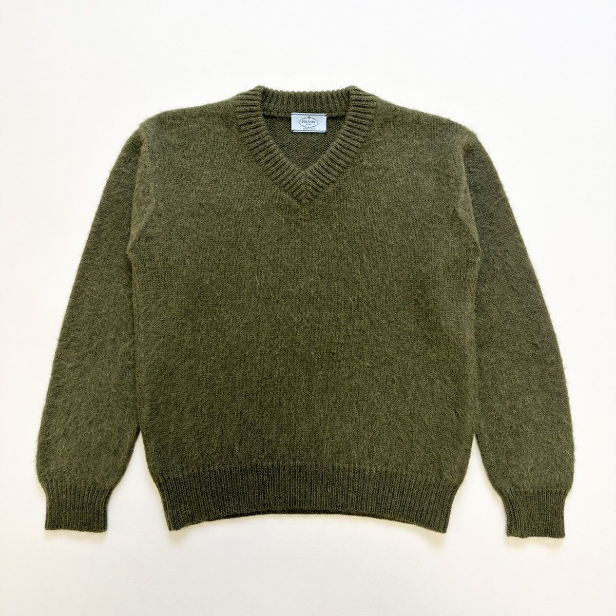 Prada A/W 10 ‘Moss Green’ Alpaca Wool Sweater Size US M / EU 48-50 / 2 - 1 Thumbnail