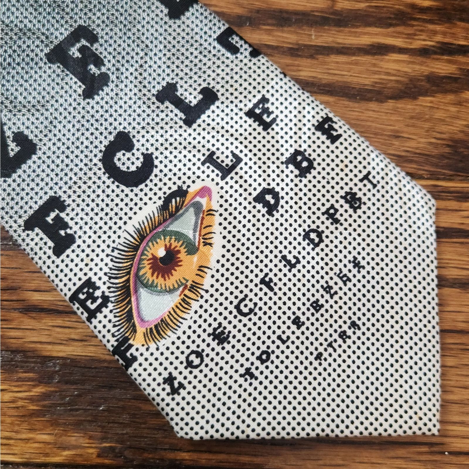 Other Vintage Optician Eye Chart Dr Novelty Tie Glasses Doctor Size ONE SIZE - 4 Thumbnail