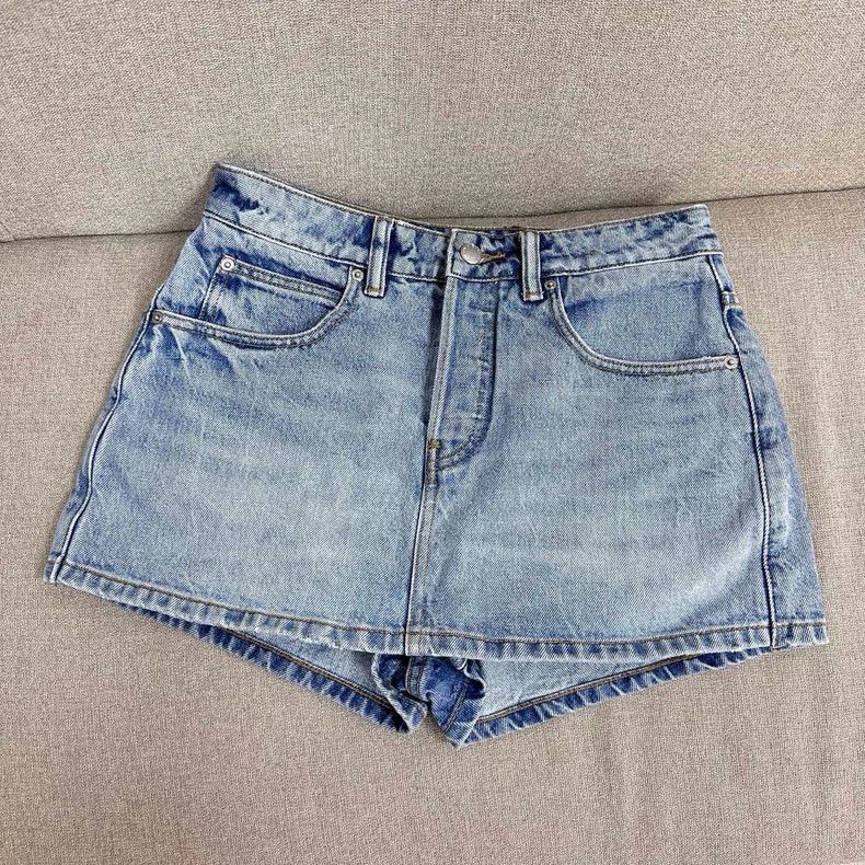 Alexander Wang High-Waist Denim Shorts-