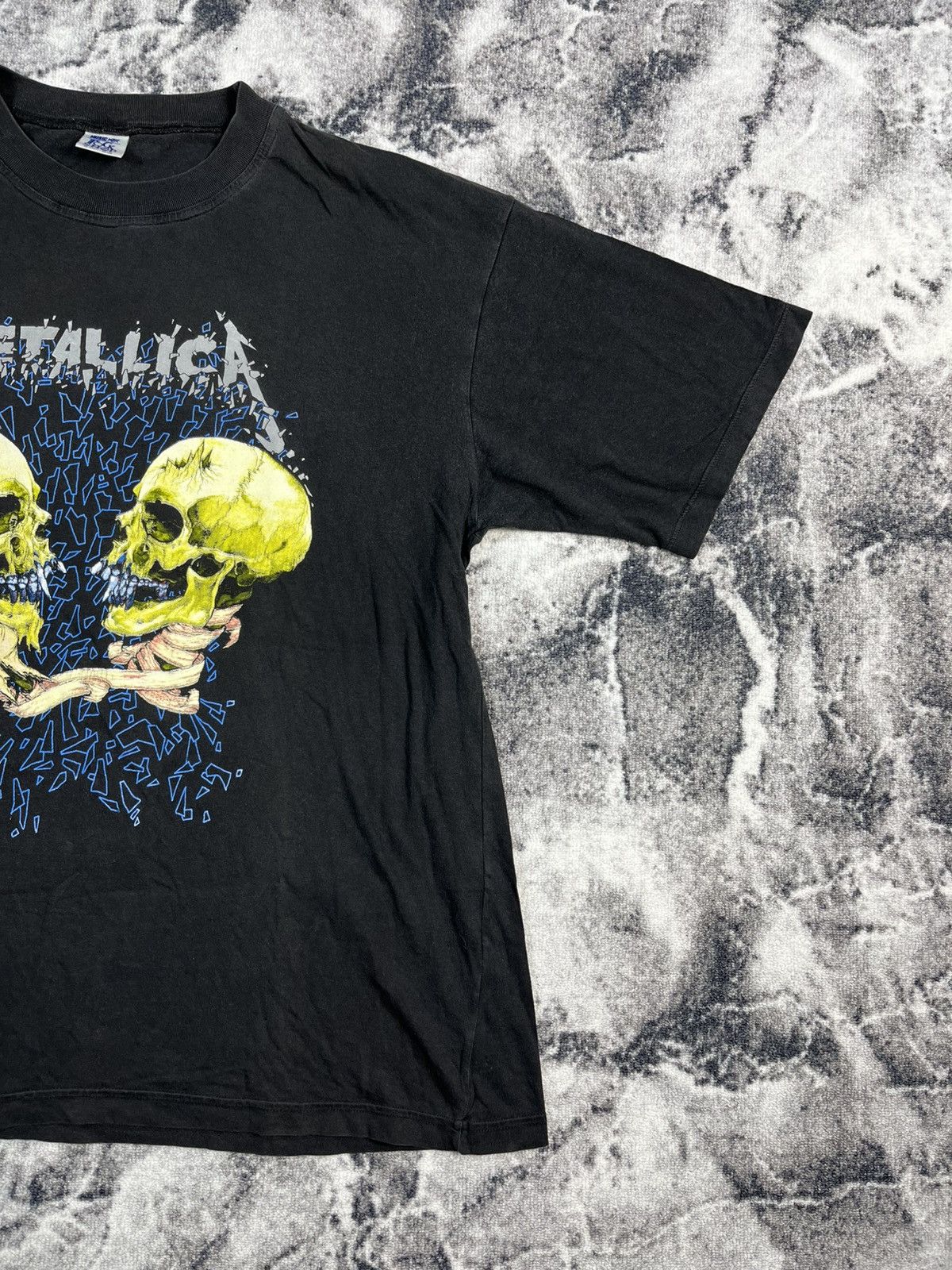Metallica Vintage 1994 Metallica Skull Tee Music Max Log Shop Size US XL / EU 56 / 4 - 3 Thumbnail