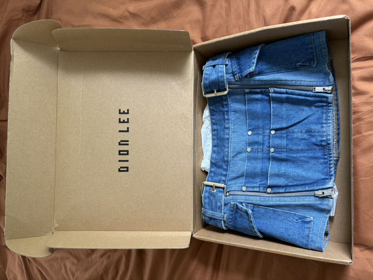 Dion Lee “Tool Belt” Denim Mini Skirt Size 25" / US 0 / IT 36 - 7 Thumbnail
