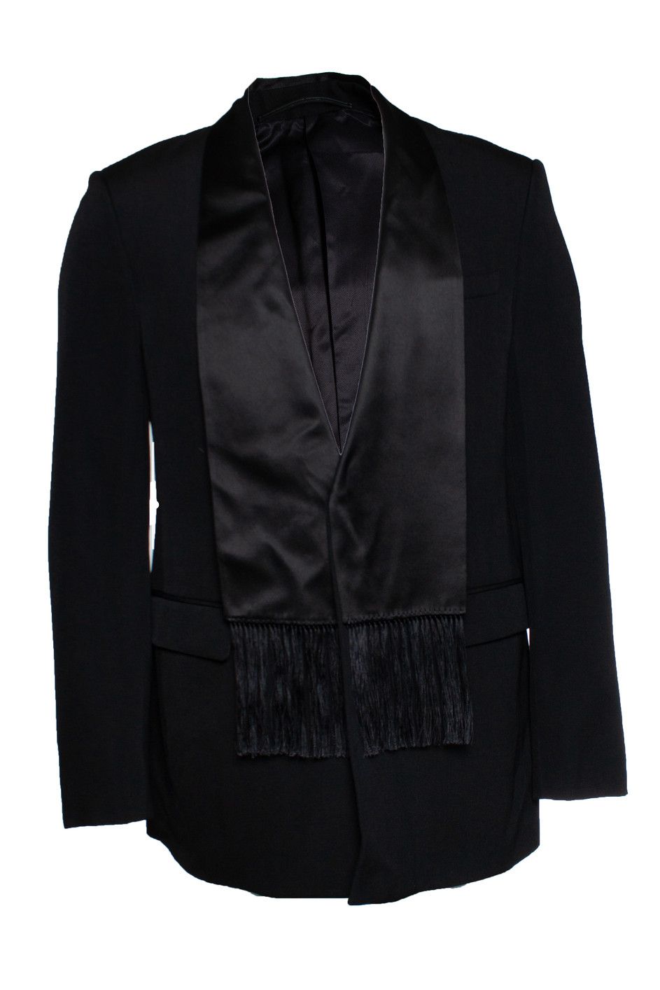 Givenchy Givenchy, Scarf lapel blazer in black Size 52R - 1 Thumbnail