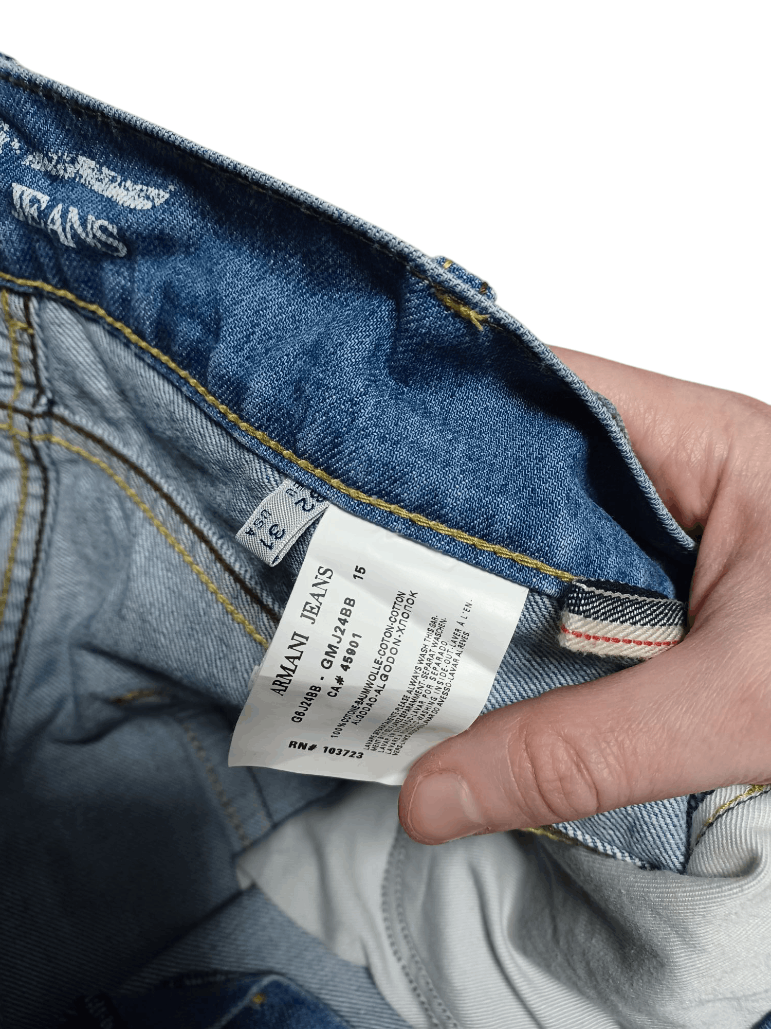 Armani ARMANI JEANS EU 32 US 31 LUXURY ITALIAN JEANS DENIM Size US 32 / EU 48 - 9 Thumbnail