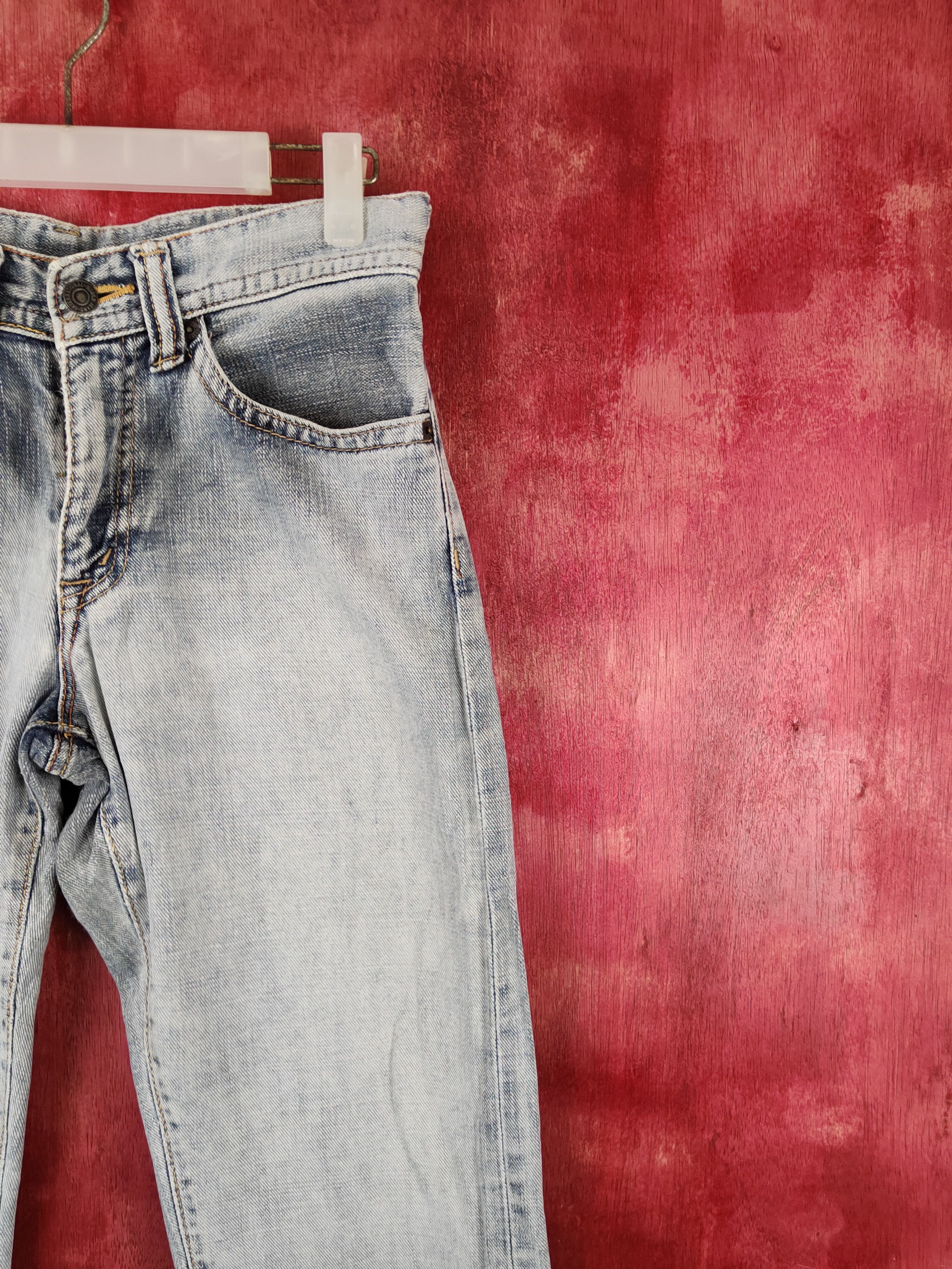 Japanese Brand GLHeart Blue Faded Distressed Ripped Jeans #S1804 Size 29" - 5 Thumbnail