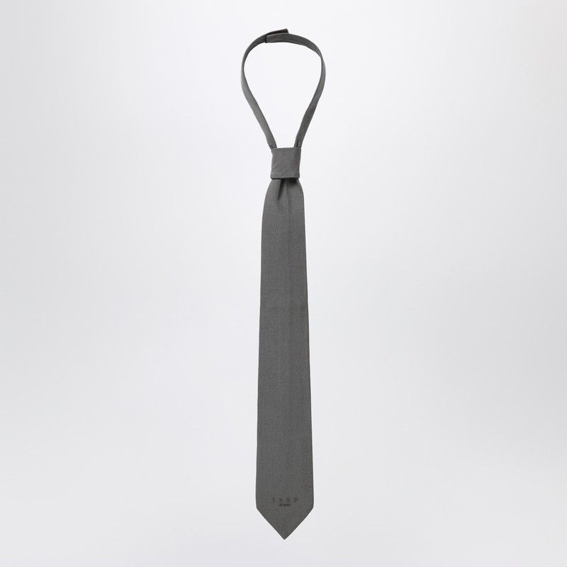 1989 STUDIO 1989 Studio Dark Grey Woven Tie Size ONE SIZE - 1 Preview