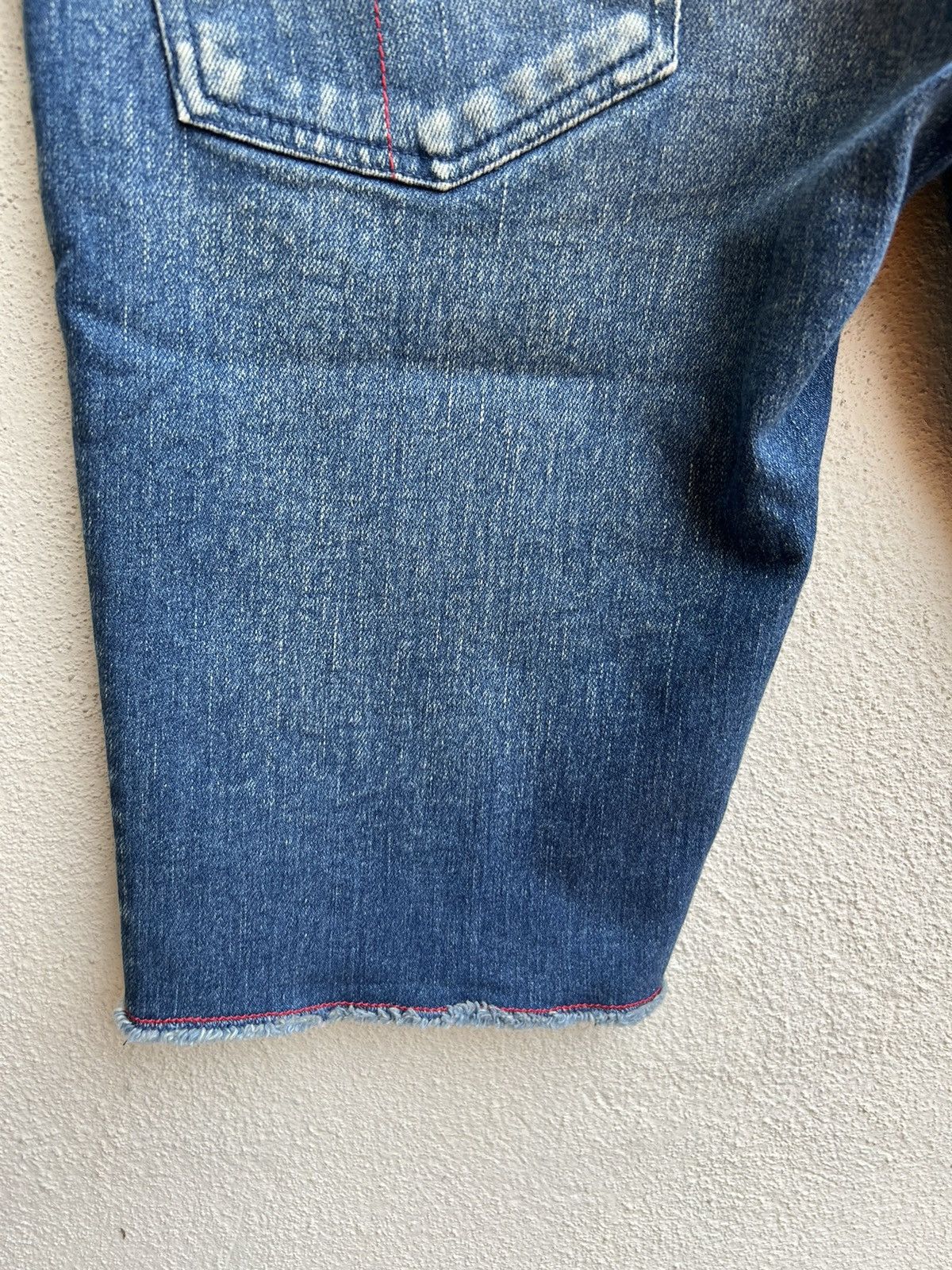 AKM 1 Piu 1 Uguale 3 Japan Muddy Denim Short Pant Size US 30 / EU 46 - 13 Thumbnail