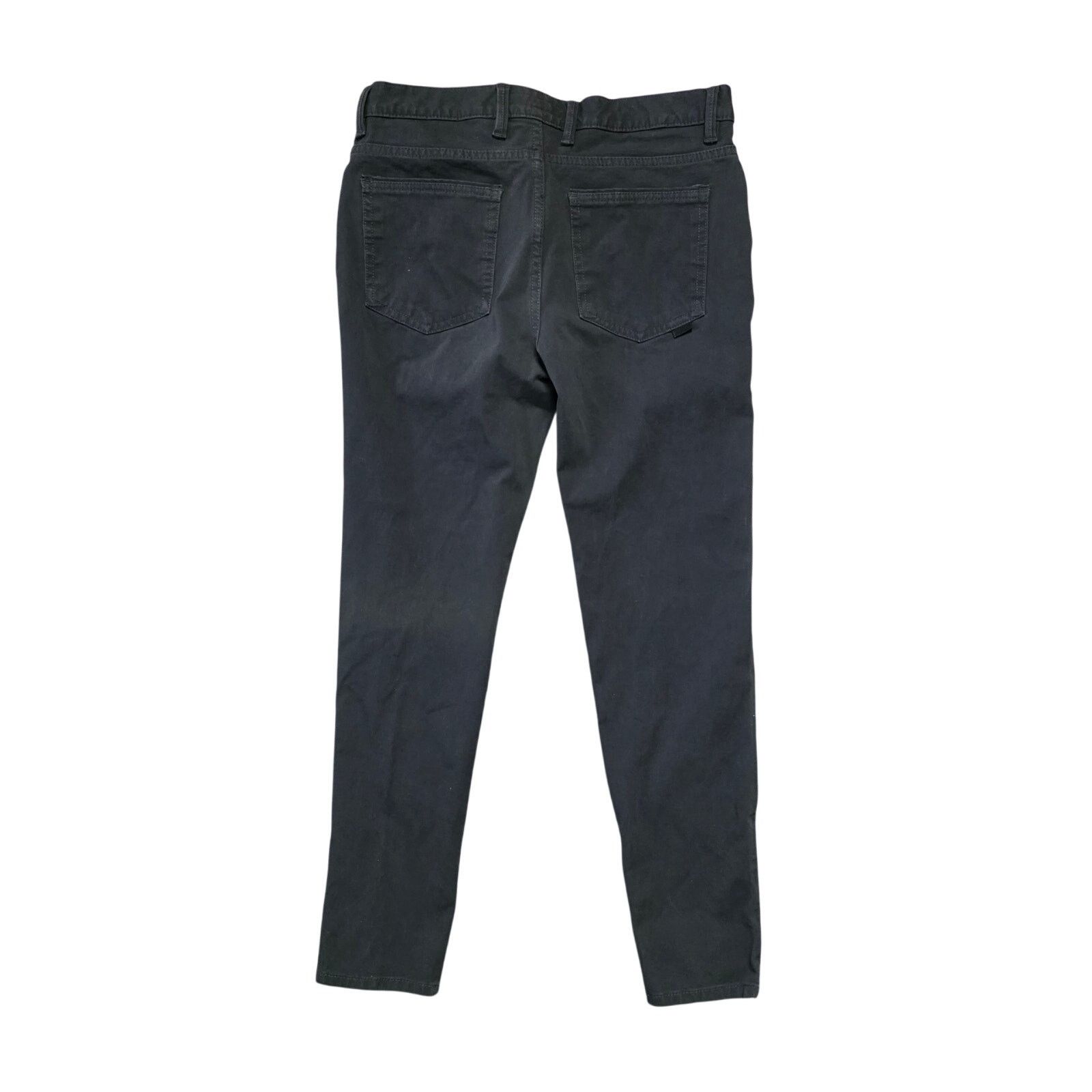 Zara Zara Man Modern Flat Front Pants Men’s 31 Black Slim Fit Size US 31 - 3 Thumbnail