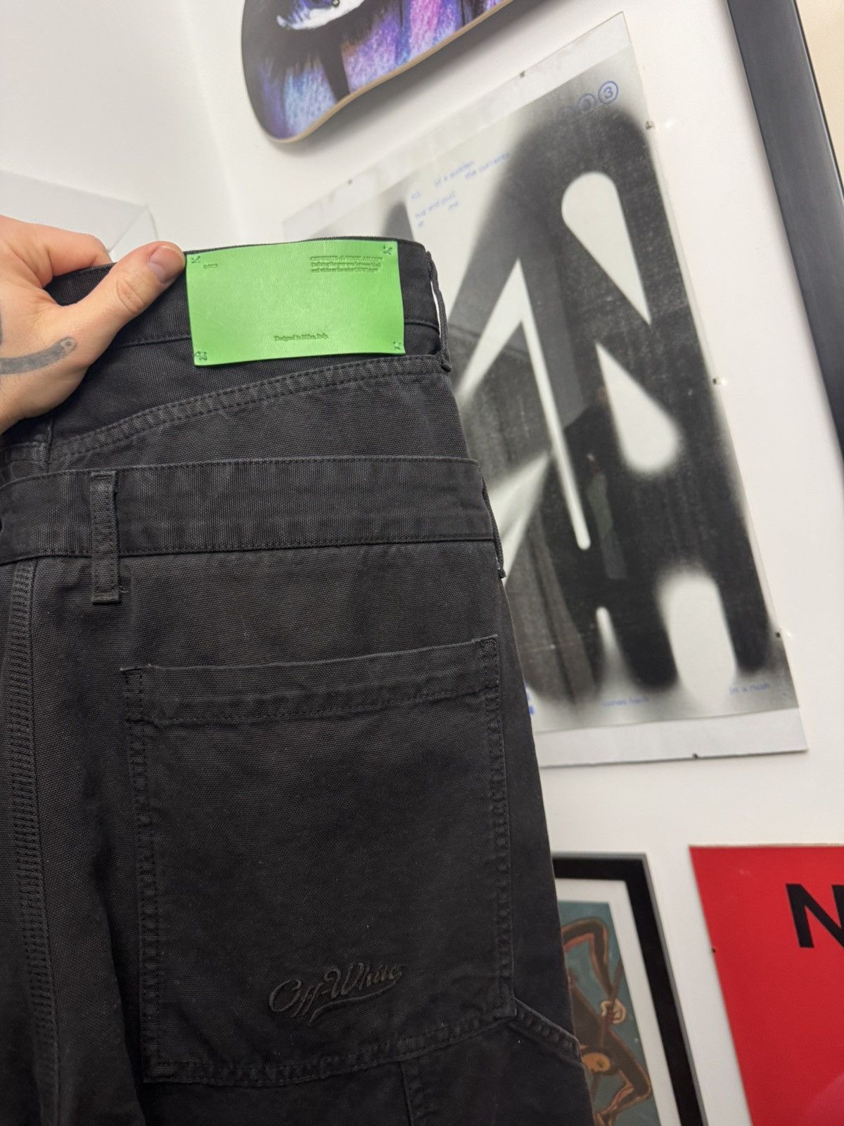 Off-White Off-White Double-Waist Designer Baggy Jeans Luxury Denim Size US 32 / EU 48 - 6 Thumbnail