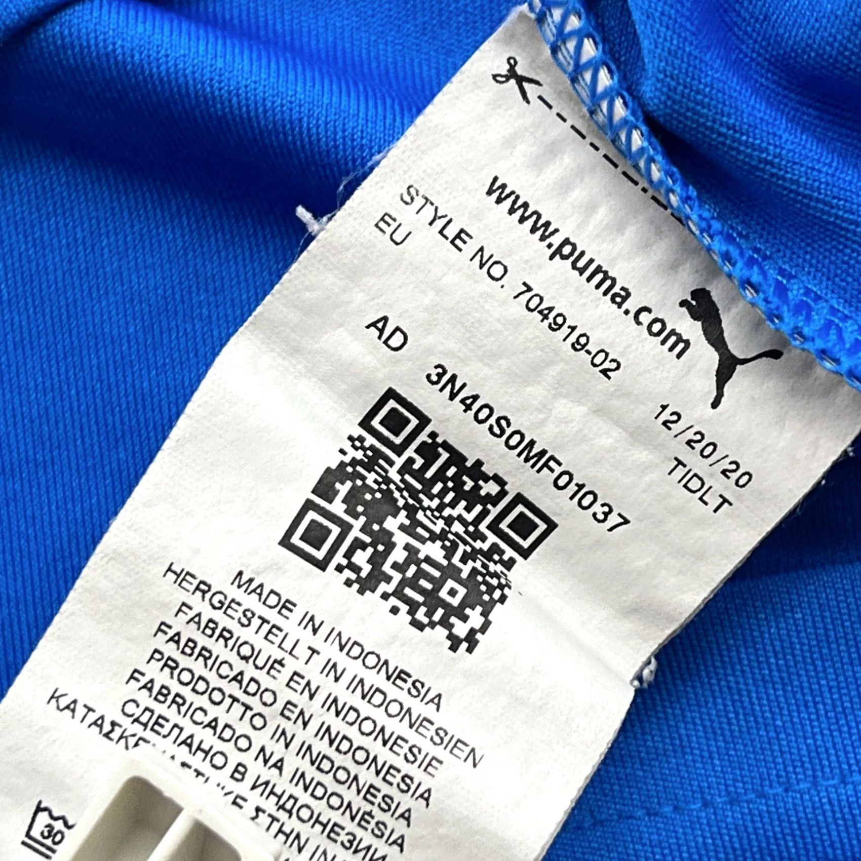 Puma PUMA Football Jersey M Ingolstadt 2021 2022 Third Fatih Kaya #9 Medium Blue T-Shirt Short Sleeve Quick Dry Mens Match Worn Size US M / EU 48-50 / 2 - 6 Thumbnail