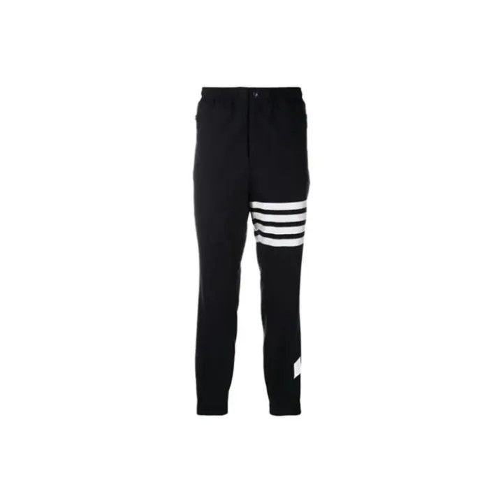 Thom Browne Thom Browne Stripe Sweatpants for Men 0079 Size US 26 / EU 42 - 1 Thumbnail