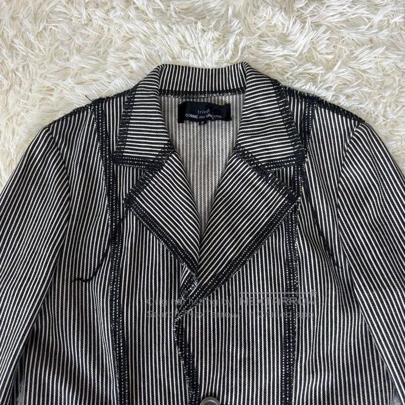 Comme des Garcons Comme Des Garcons Black and White Striped Blazer Jacket Size S / US 4 / IT 40 - 4 Thumbnail
