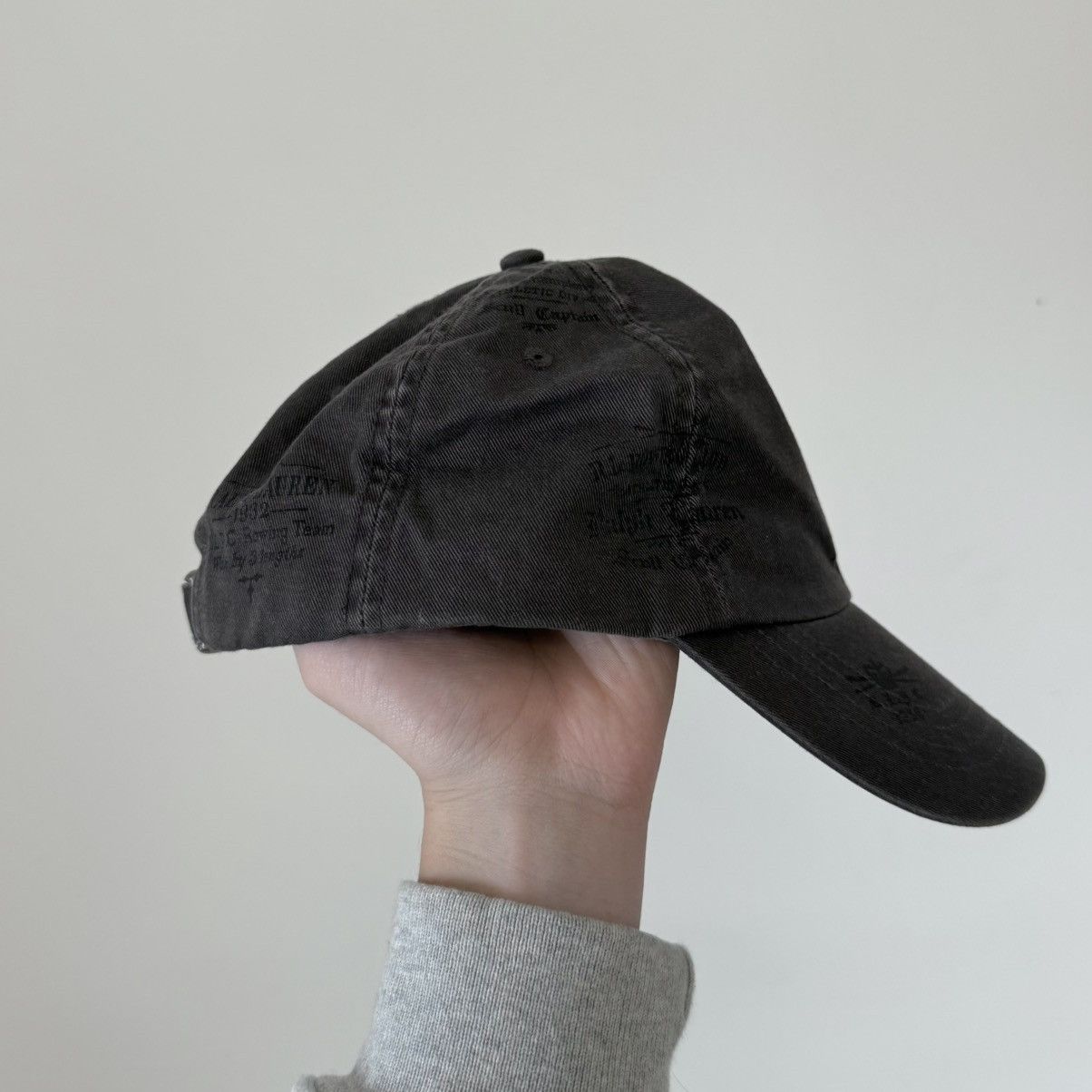 Polo Ralph Lauren Vtg Polo Ralph Lauren Faded Bear Crossbones Stenciled Hat Size ONE SIZE - 6 Thumbnail