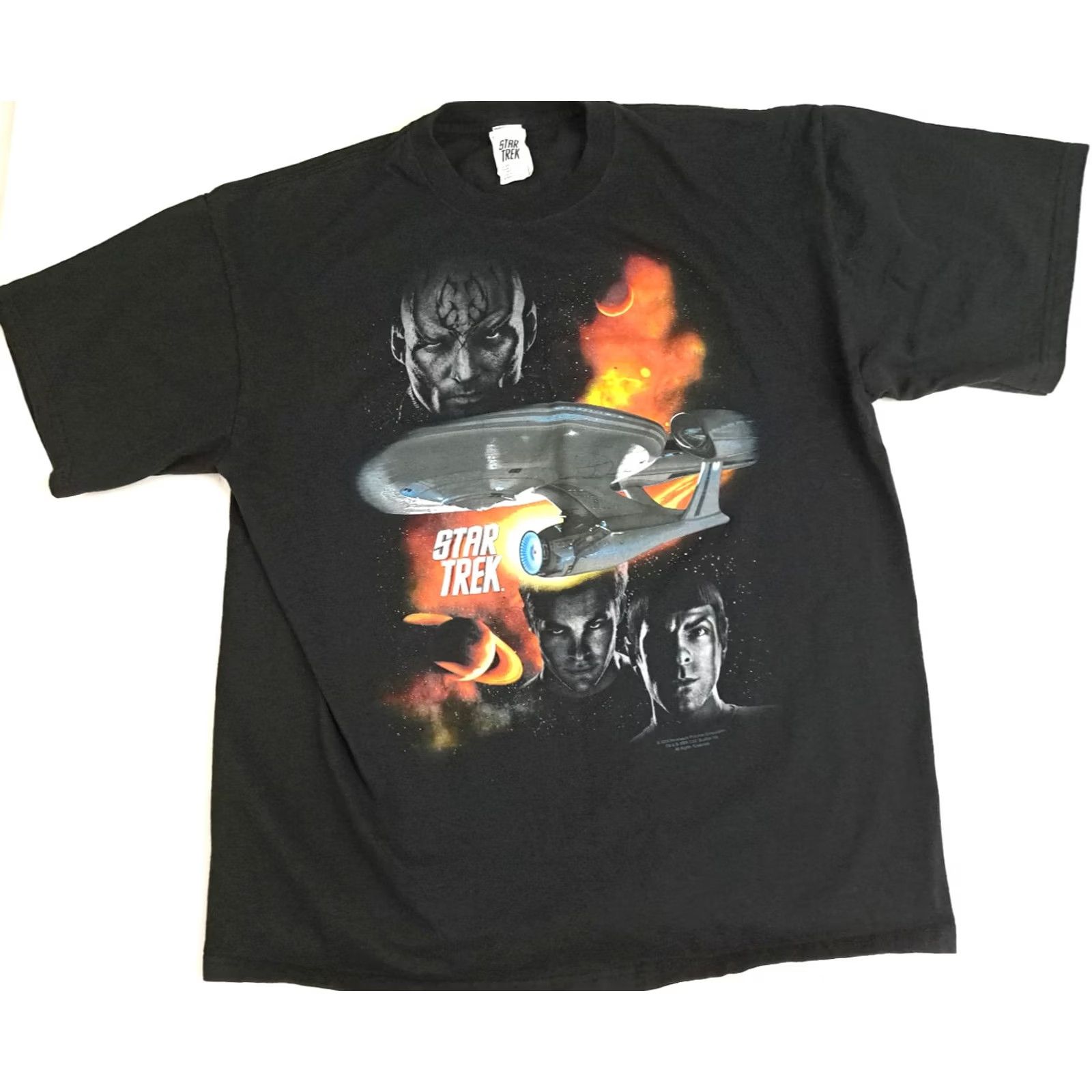 Vintage Vintage Star Trek 2009 Movie Picture Graphic T-Shirt X-Large Regular Unisex Adult Black Size US XL / EU 56 / 4 - 3 Thumbnail