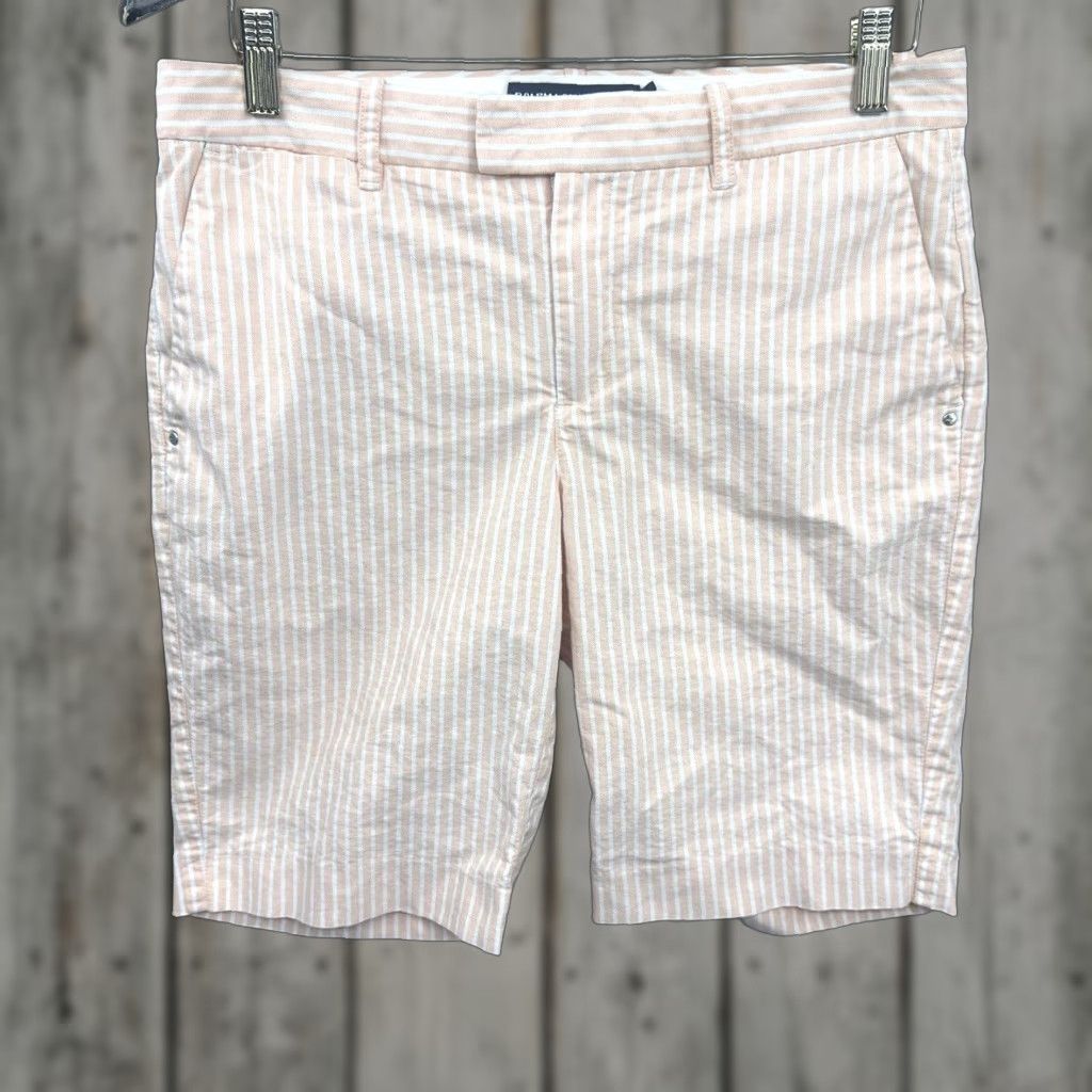 Ralph Lauren Ralph Lauren Golf Shorts Women 6 Pink Striped High Waisted Preppy Quiet Luxury Womens Size 28" / US 6 / IT 42 - 1 Thumbnail