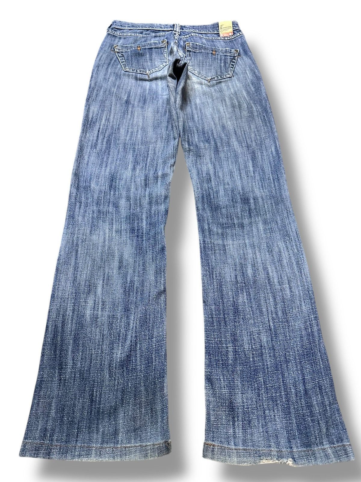 Japanese Brand Distressed Vintage Jeans Flare Style With Faded Wash Size US 28 / EU 44 - 2 Thumbnail