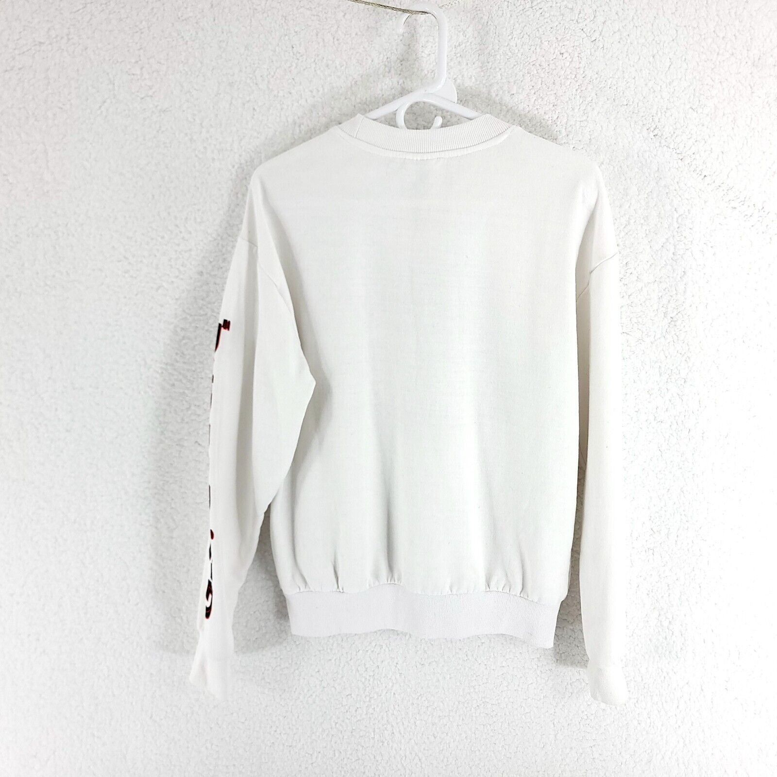 Vintage Jurassic Park White Japanese Sweater Small Crew Neck Long Sl Size US S / EU 44-46 / 1 - 4 Thumbnail