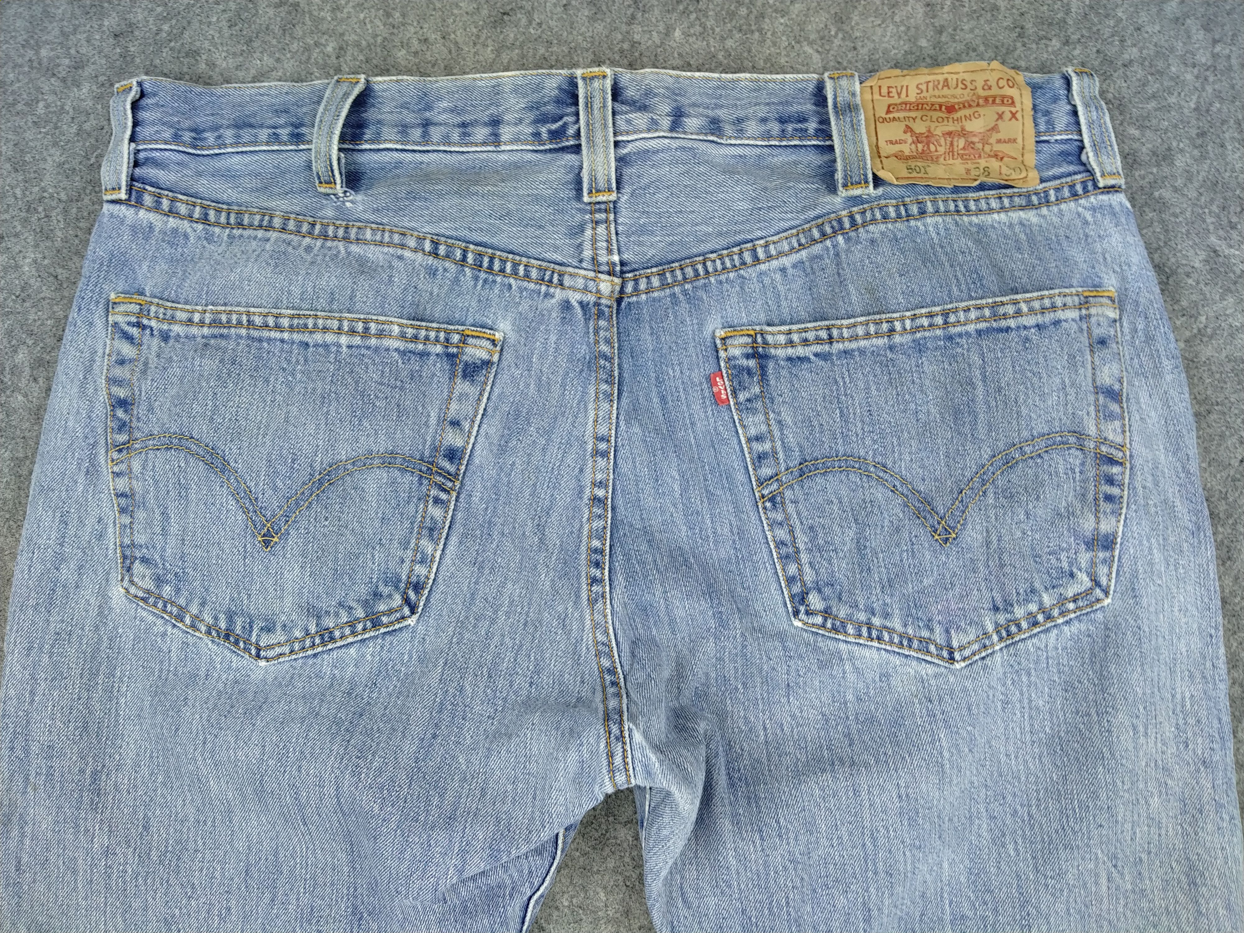 Levi's Straight Leg Vintage Levi's 501 37x27.5 Denim -JN345 Size US 37 - 3 Thumbnail
