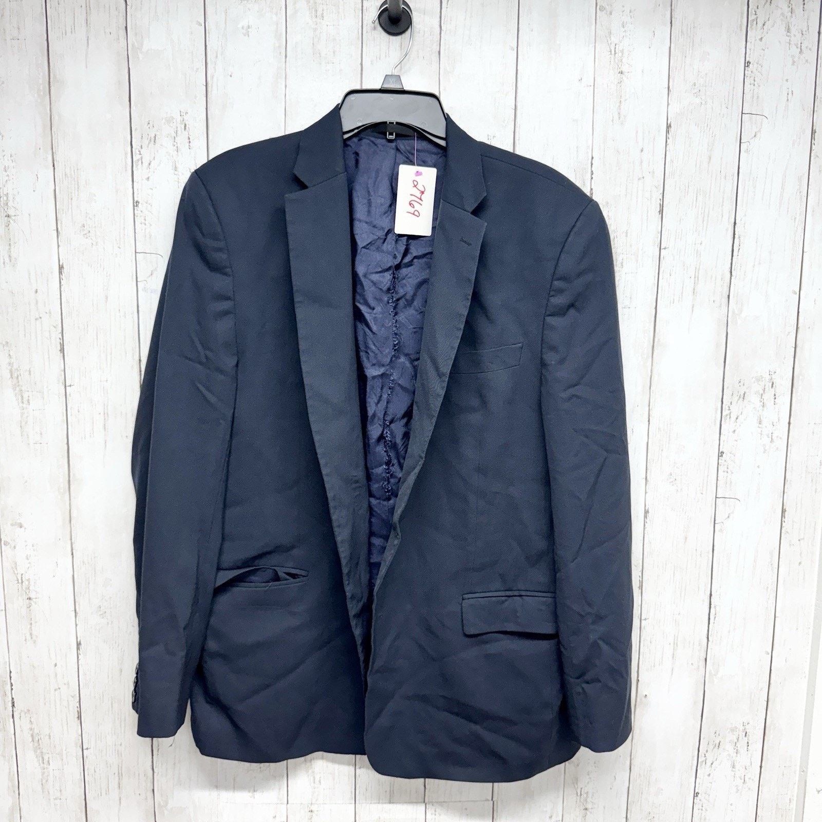 Versace Versace Collection Jacket 56 Navy Two Pocket Collared Blazer Size 54R - 1 Thumbnail
