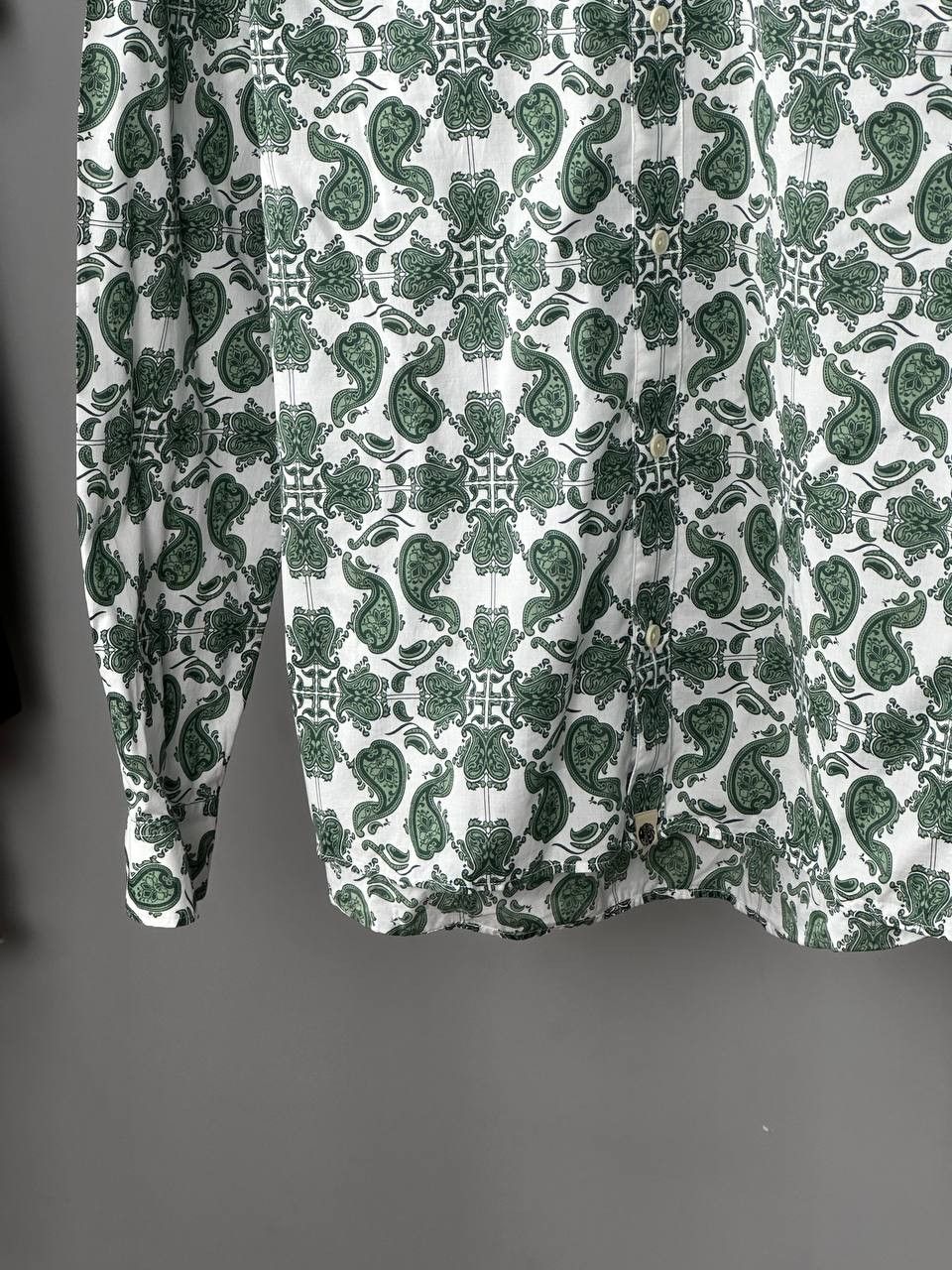 Pretty Green Pretty Green Paisley Patterned Long Sleeve Shirt Size US XL / EU 56 / 4 - 5 Thumbnail
