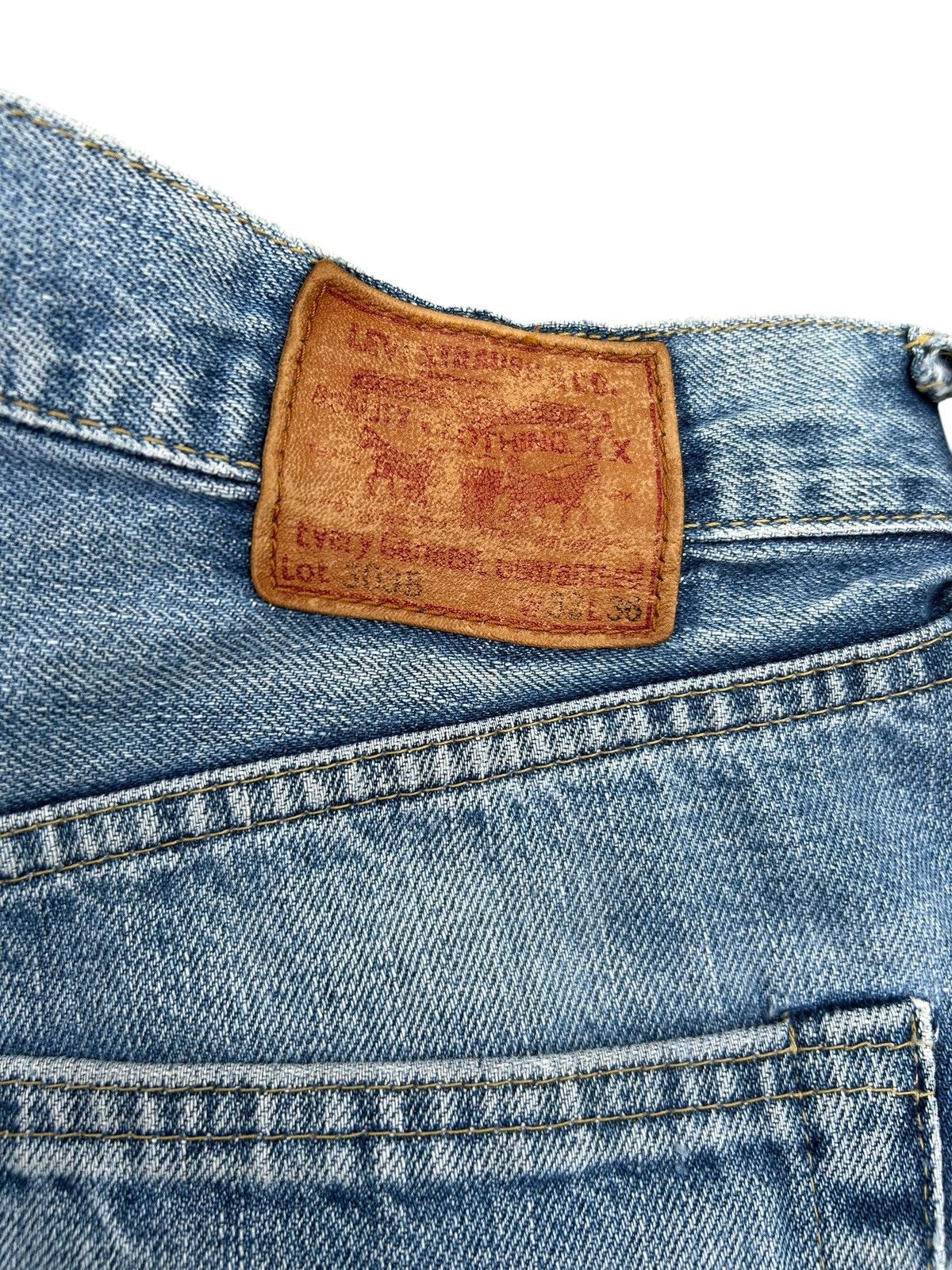 Kapital Vintage Levis Big E Selvedge Distressed Repair Denim Jeans Size US 31 - 10 Thumbnail