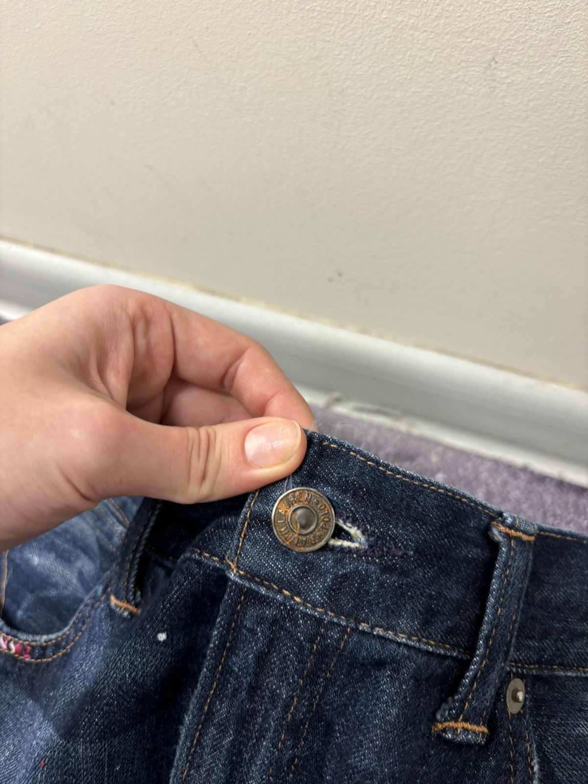 Polo Ralph Lauren Polo Ralph Lauren Astor Slim Boyfriend Painted Denim Jeans Size US 28 / EU 44 - 8 Thumbnail