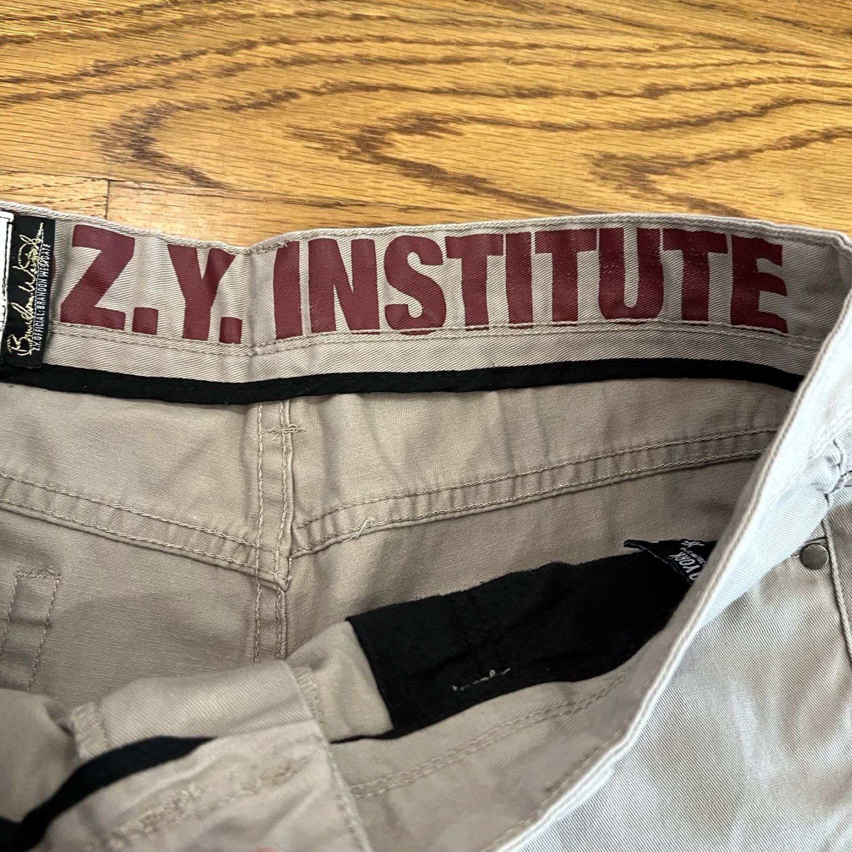 Zoo York VINTAGE Zoo York Mens Pants 34x31 Tapered Fit Chino Twill Solid Beige Hipster City Streetwear Size US 34 / EU 50 - 2 Thumbnail