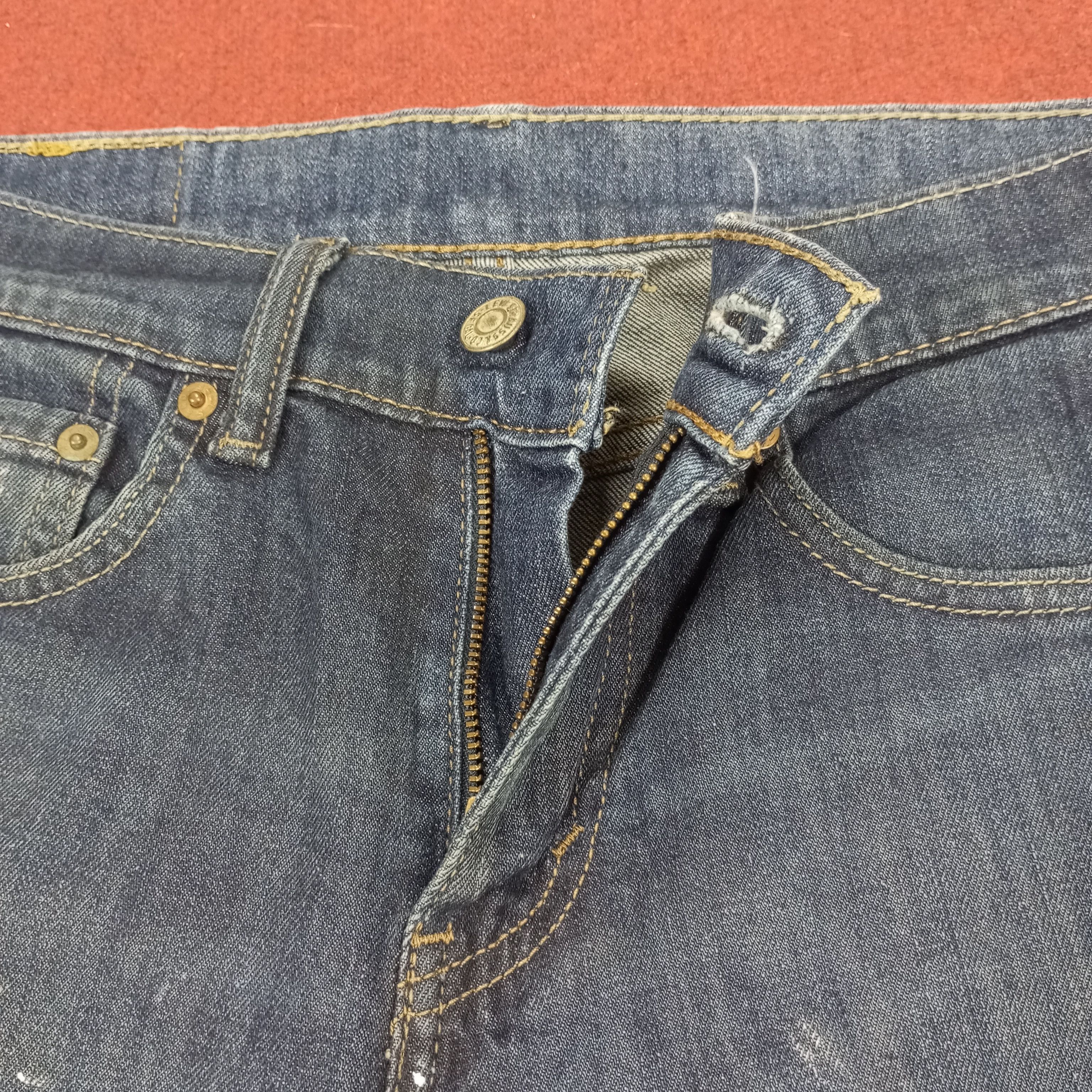 Levi's × Vintage Levis Streetwear Rock Punk Style Distressed Jeans Size 29" - 12 Thumbnail