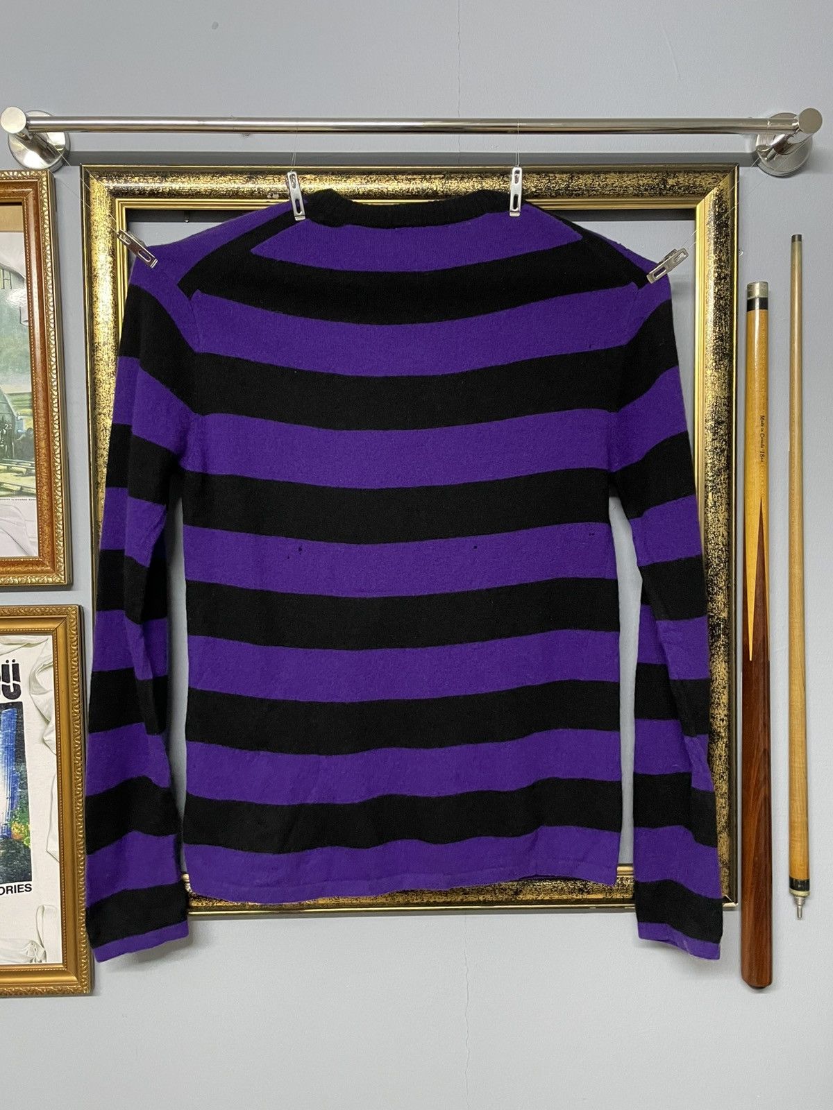 Japanese Brand Vintage 1990s Designer Michel Klein Distressed Longsleeve Size US S / EU 44-46 / 1 - 6 Thumbnail