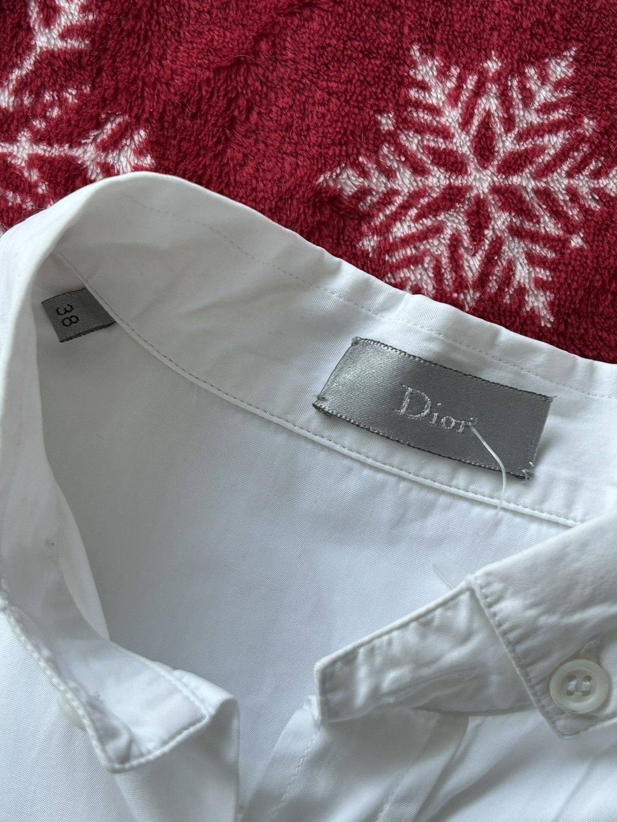 Dior Vintage crop shirt dior white handmade Size XS / US 0-2 / IT 36-38 - 5 Thumbnail