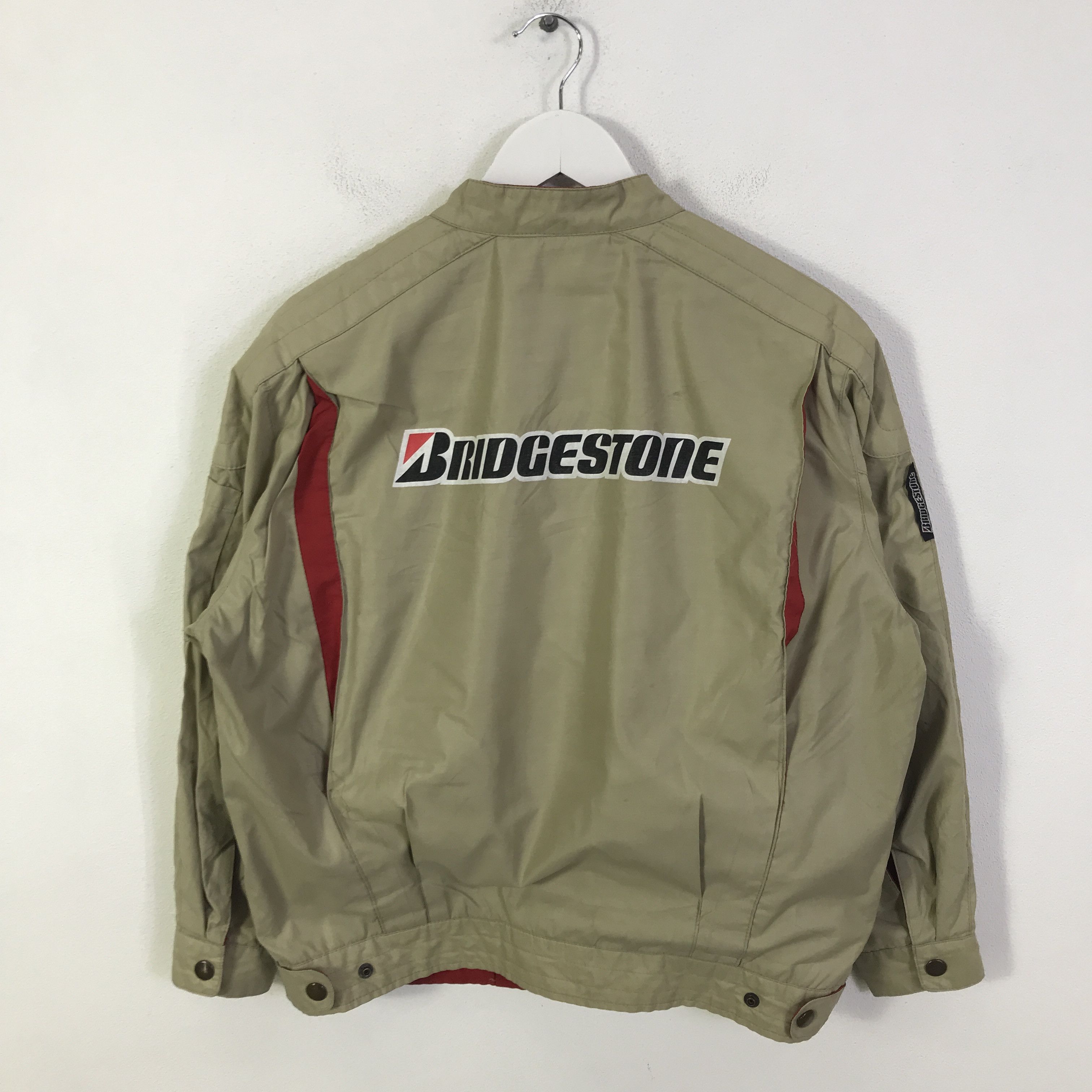 Japanese Brand Vtg Bridgestone Racing Bomber Jacket K128B1 Size US L / EU 52-54 / 3 - 1 Thumbnail