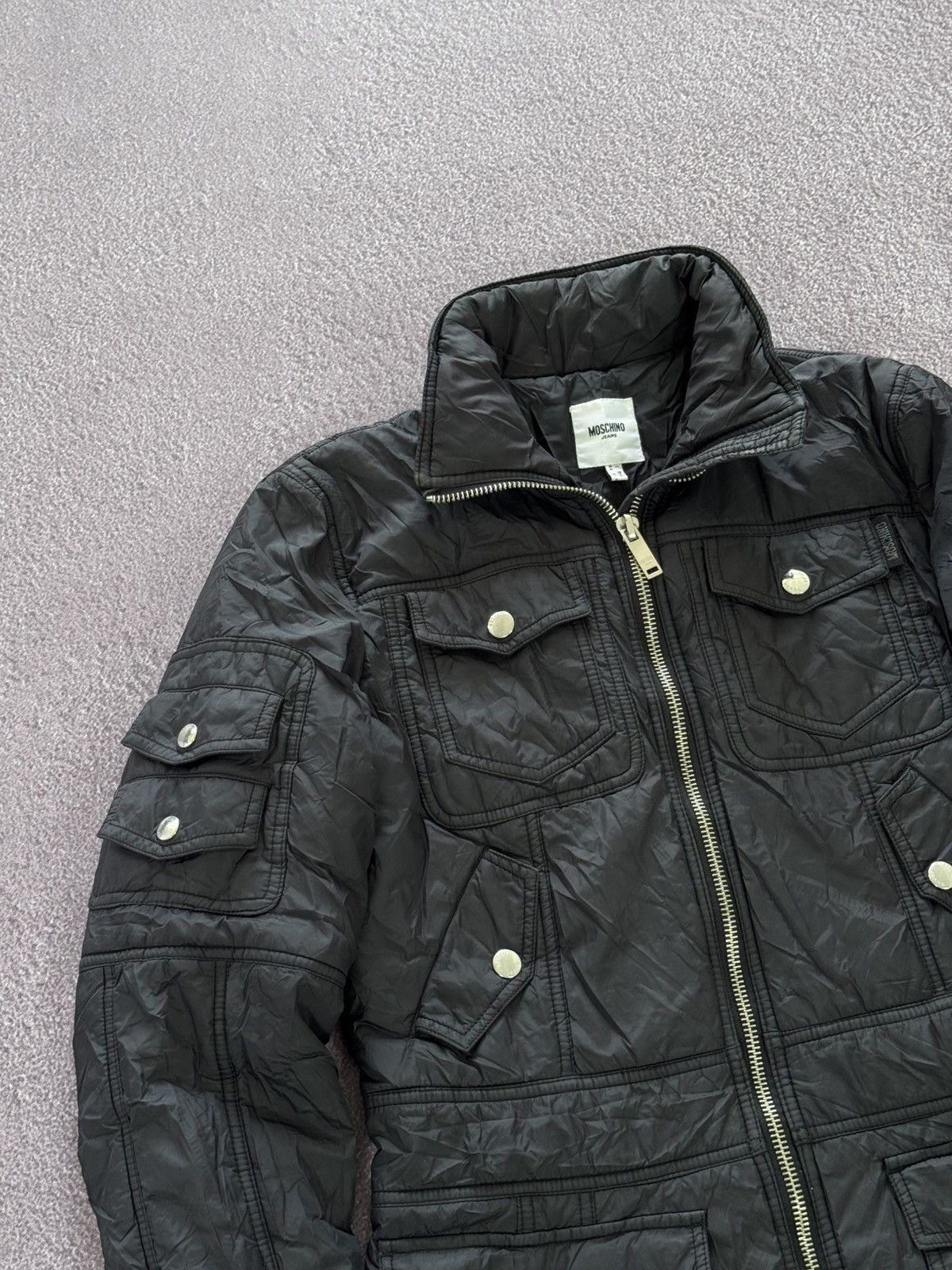 Moschino 00’s Moschino Jeans Nylon Multiple Pockets Parka Jacket Size M / US 6-8 / IT 42-44 - 4 Thumbnail