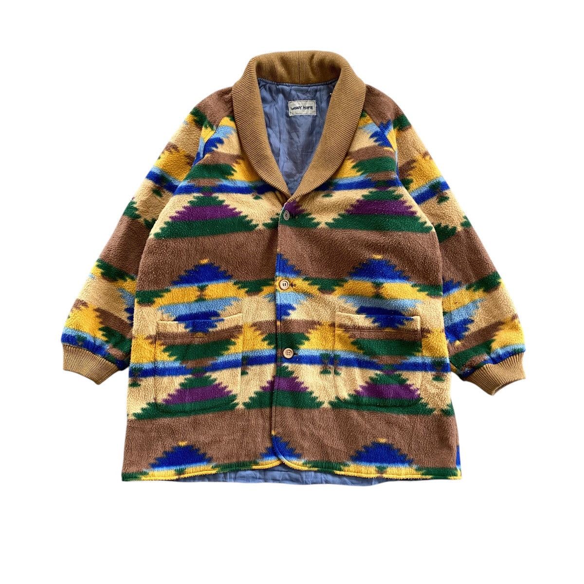 Vintage WOODY HOME Native Navajo Wool Jacket Size US XL / EU 56 / 4 - 1 Thumbnail