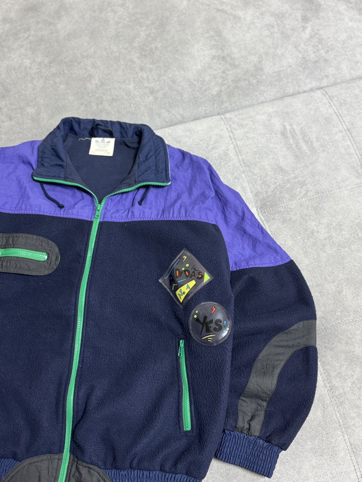 Adidas Rare Vintage Adidas Ski Fleece Jacket Y2K Men’s Size L Nylon Size US L / EU 52-54 / 3 - 4 Thumbnail