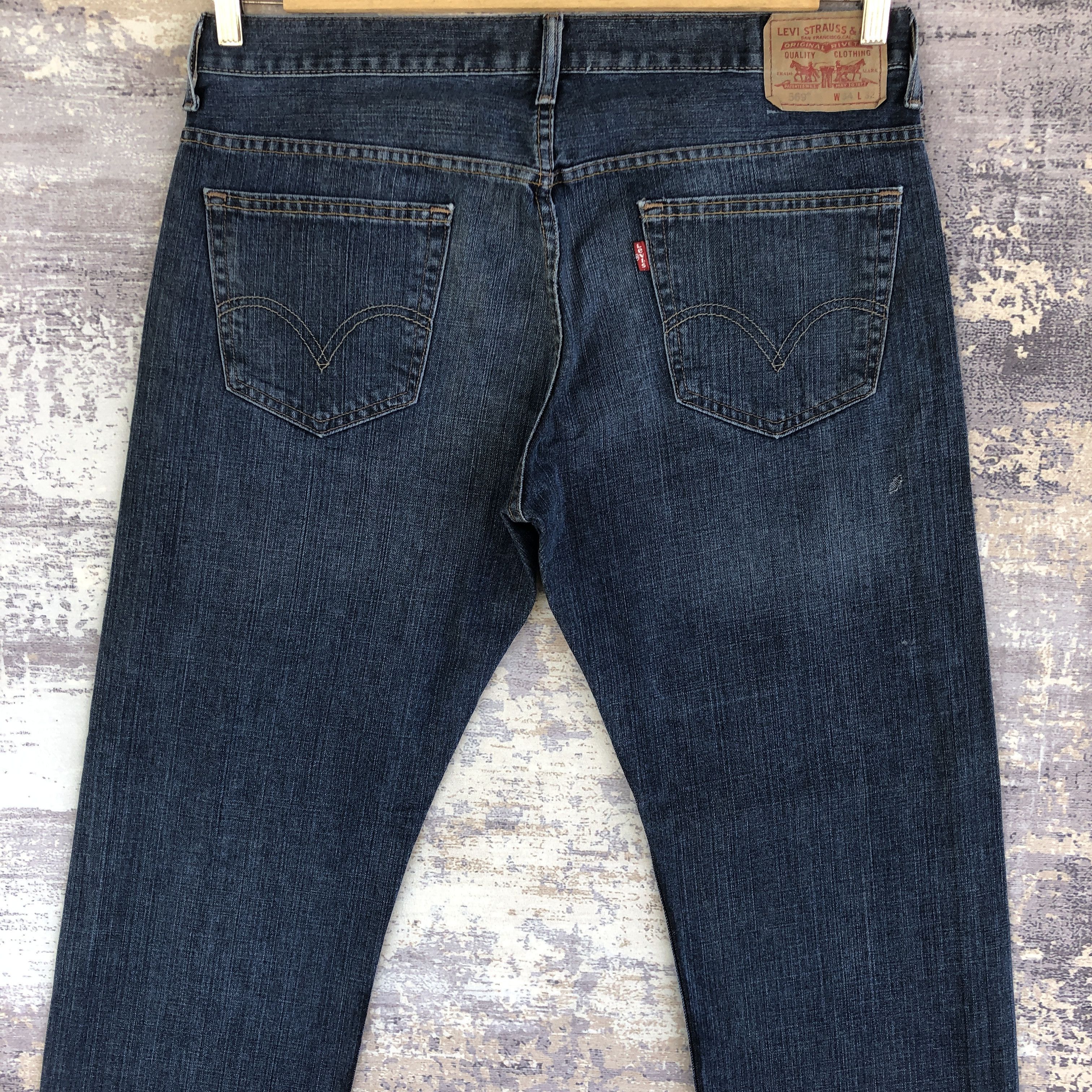 Levi's Vintage Y2K Levis 569 Baggy Jeans Levi's Faded Ripped Denim Size US 36 / EU 52 - 3 Thumbnail