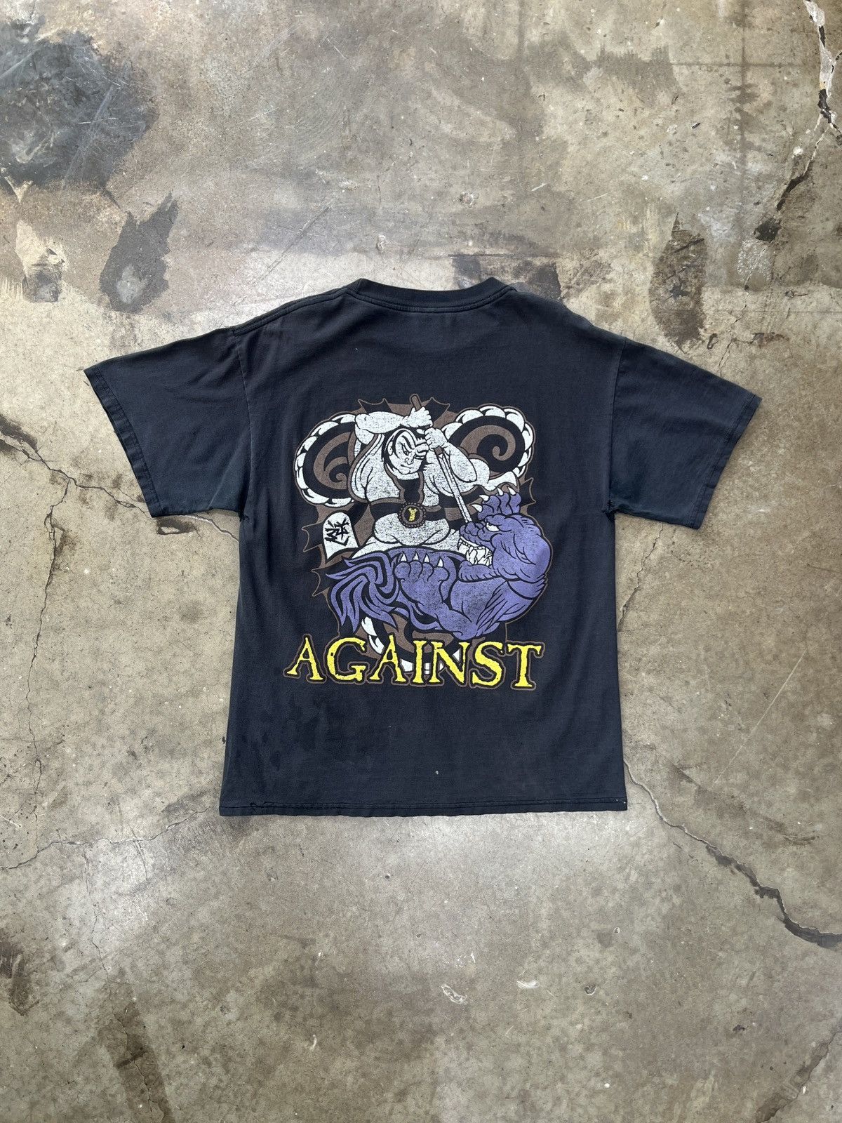 Band Tees Vintage 90s Sepultura Against band metal Tee Tultex Large Size US L / EU 52-54 / 3 - 5 Thumbnail