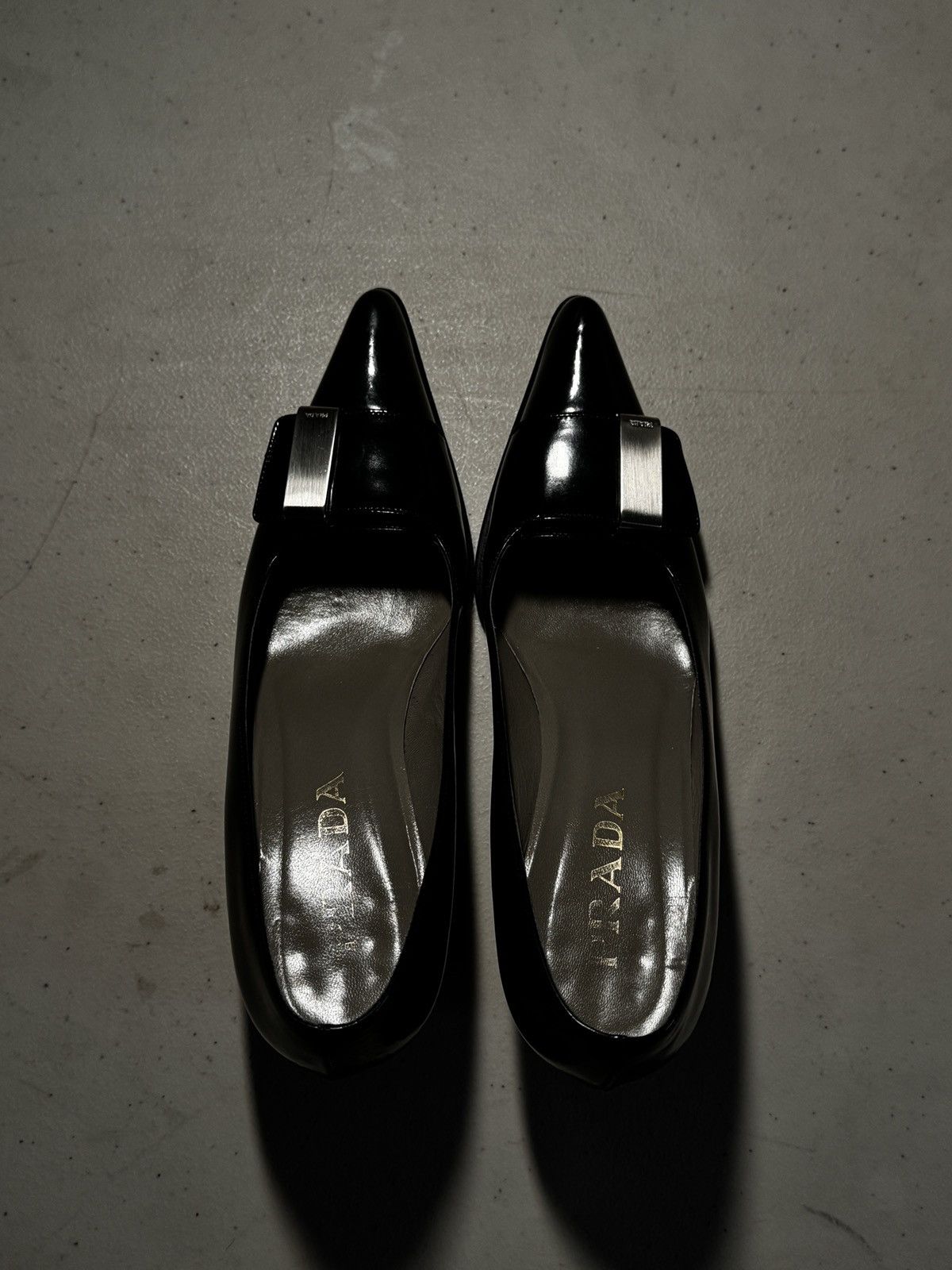 Prada Prada Spazzolato Nero Heels Size US 6.5 / IT 36.5 - 2 Thumbnail