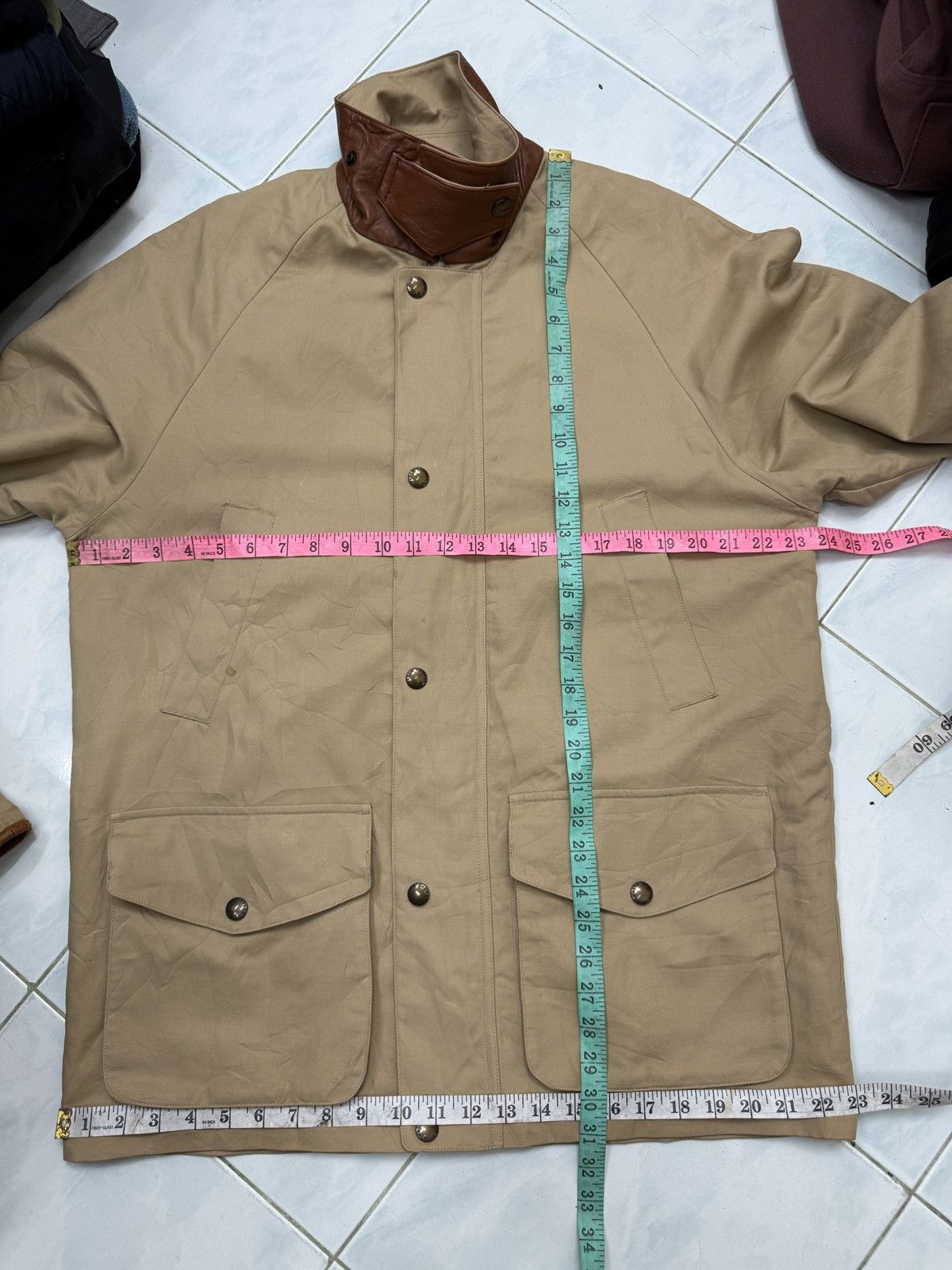 Polo Ralph Lauren 🔥🔥🔥ARCHIVE VTG POLO RALPH LAUREN LEATHER TRIM JACKET Size US M / EU 48-50 / 2 - 13 Thumbnail