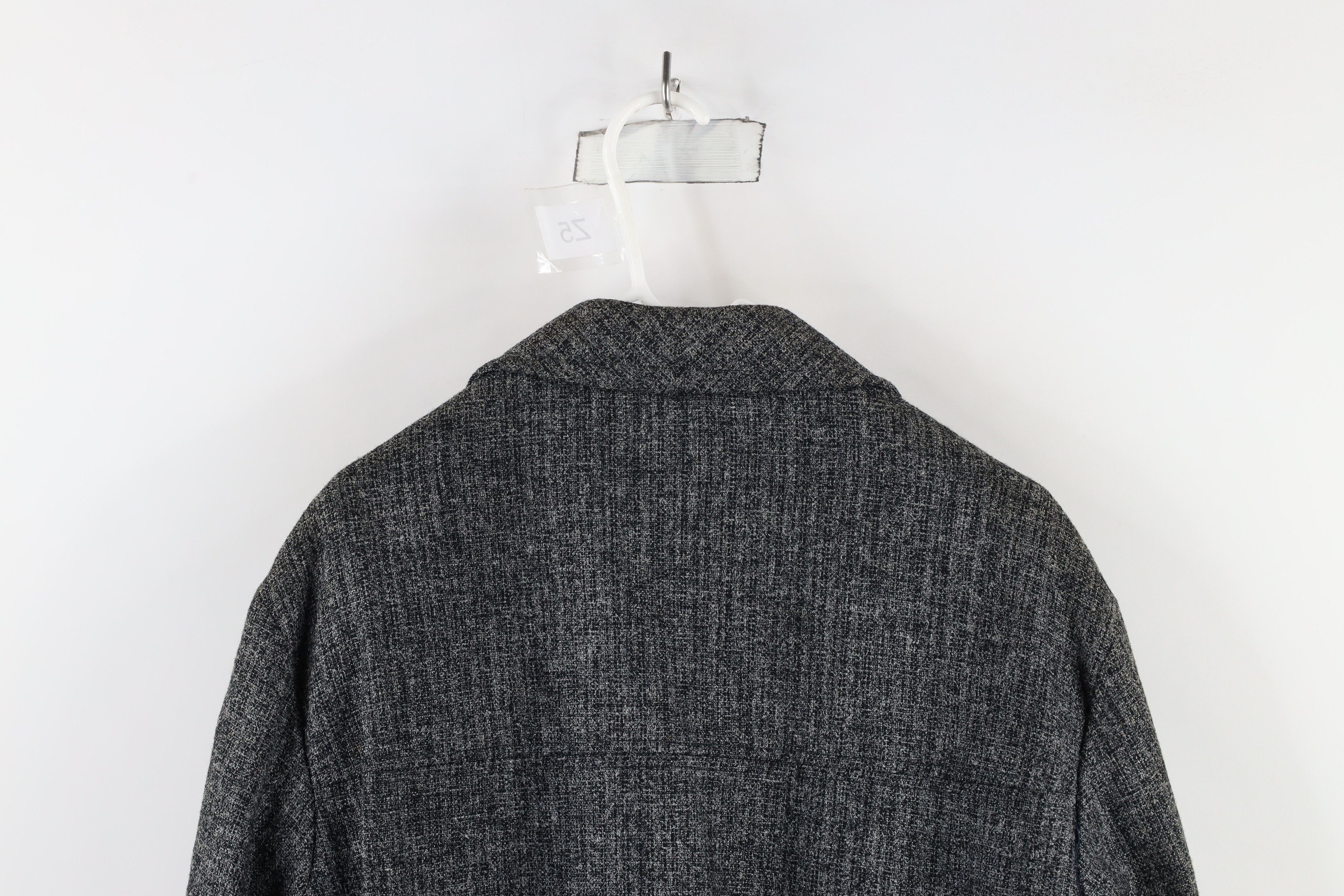Vintage Vintage 60s 70s Norwegian Wool Tweed Blazer Jacket Gray Size US XL / EU 56 / 4 - 14 Thumbnail
