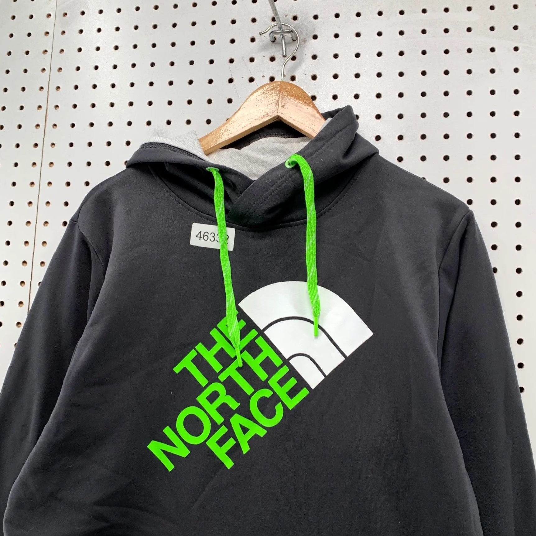 The North Face North Face Hoodie Sweatshirt Mens Medium Gray Neon Green Logo Hooded Fleece Size US M / EU 48-50 / 2 - 6 Thumbnail