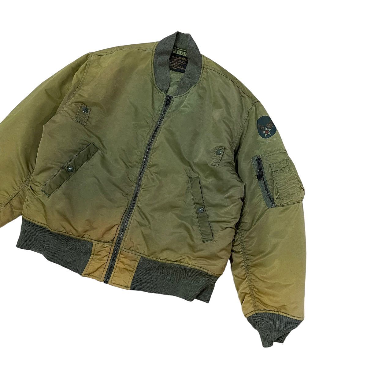 Japanese Brand Vintage Machope MA-1 Army Air Force Flight Bomber Jacket Size US M / EU 48-50 / 2 - 5 Thumbnail