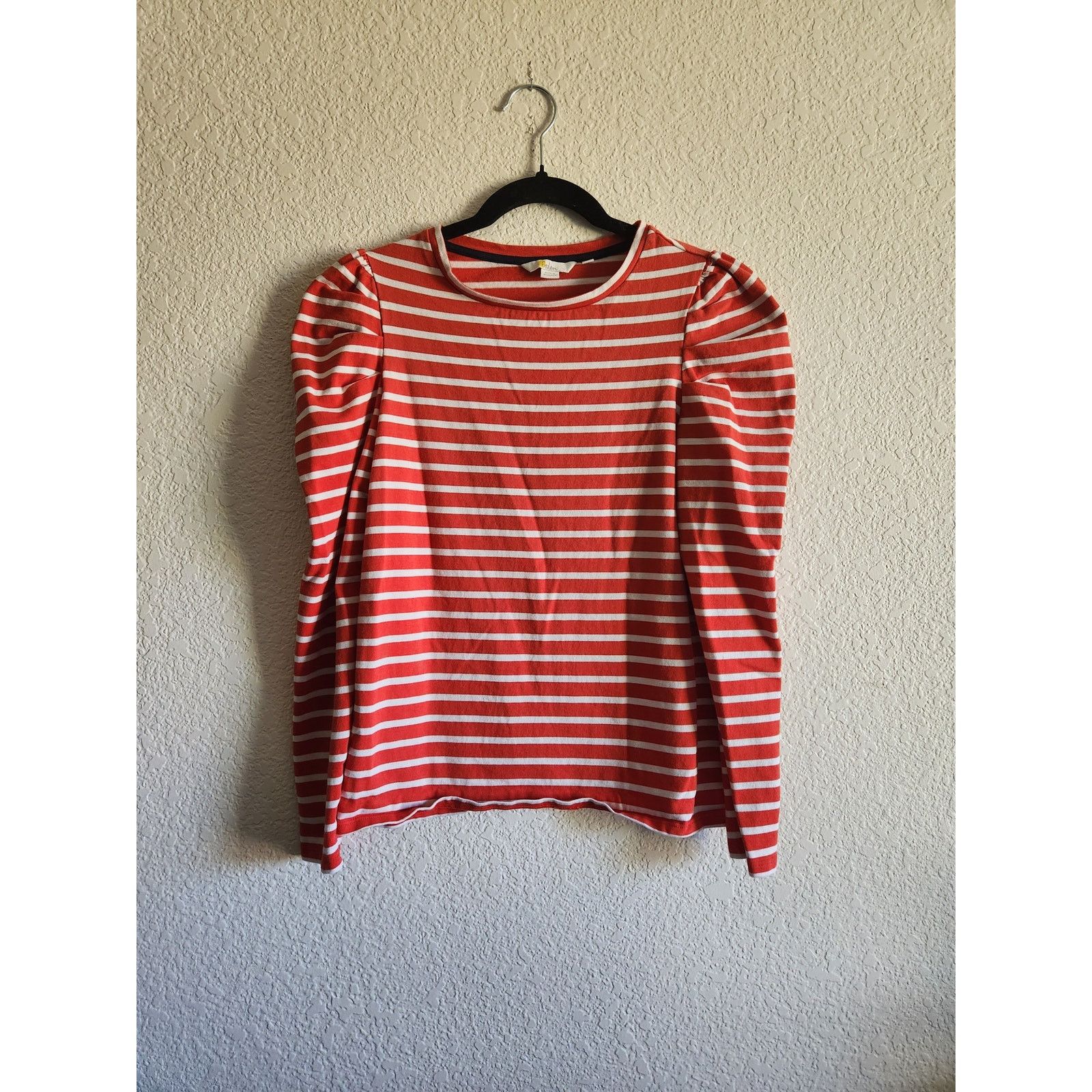 Boden Boden Imogen Breton Stripe Tee Puff Long Sleeve - 4 Size S / US 4 / IT 40 - 1 Thumbnail