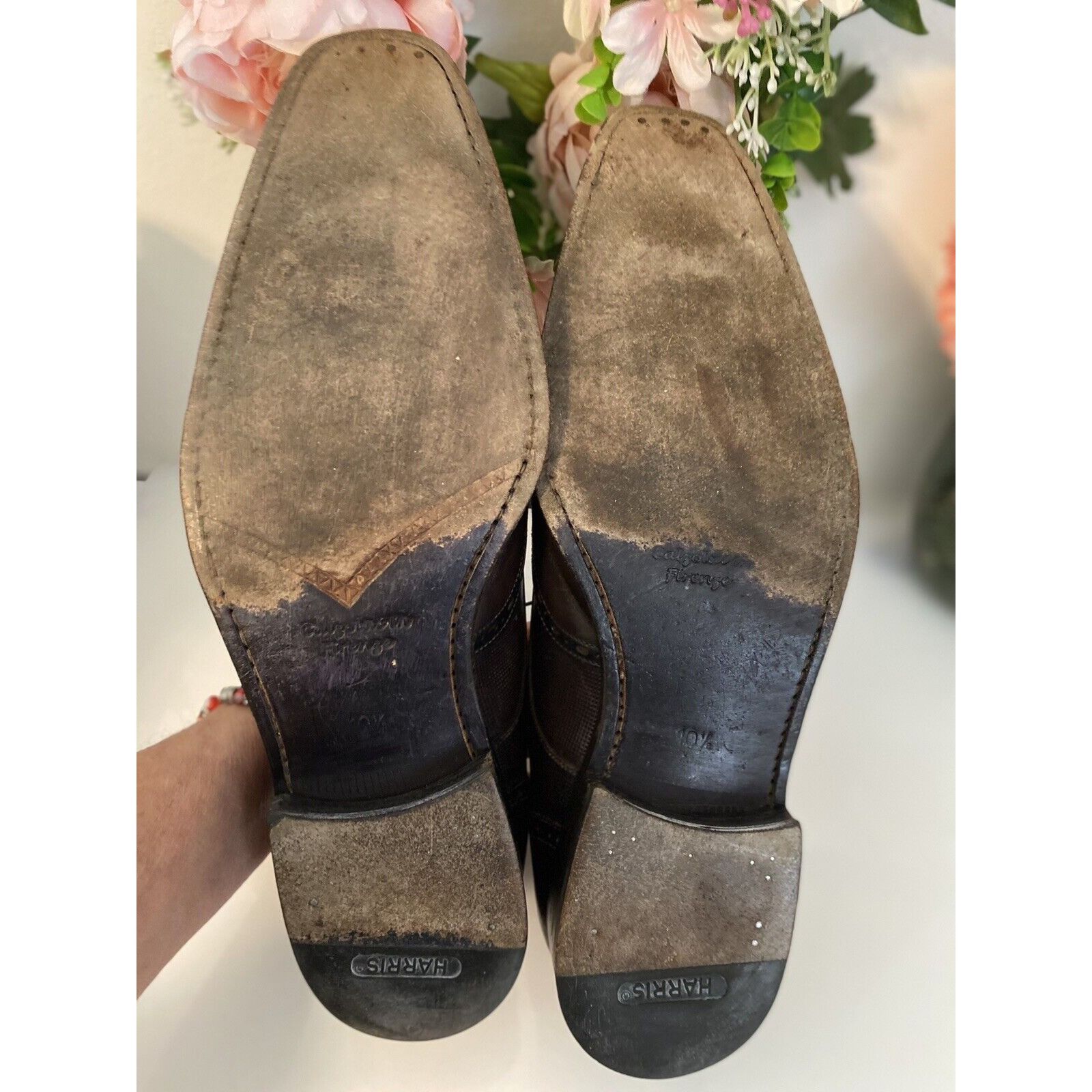 Vintage Calzoleria Harris Italy Barney's NY Handmade Oxford Wing Tip Size US 10.5 / EU 43-44 - 13 Thumbnail